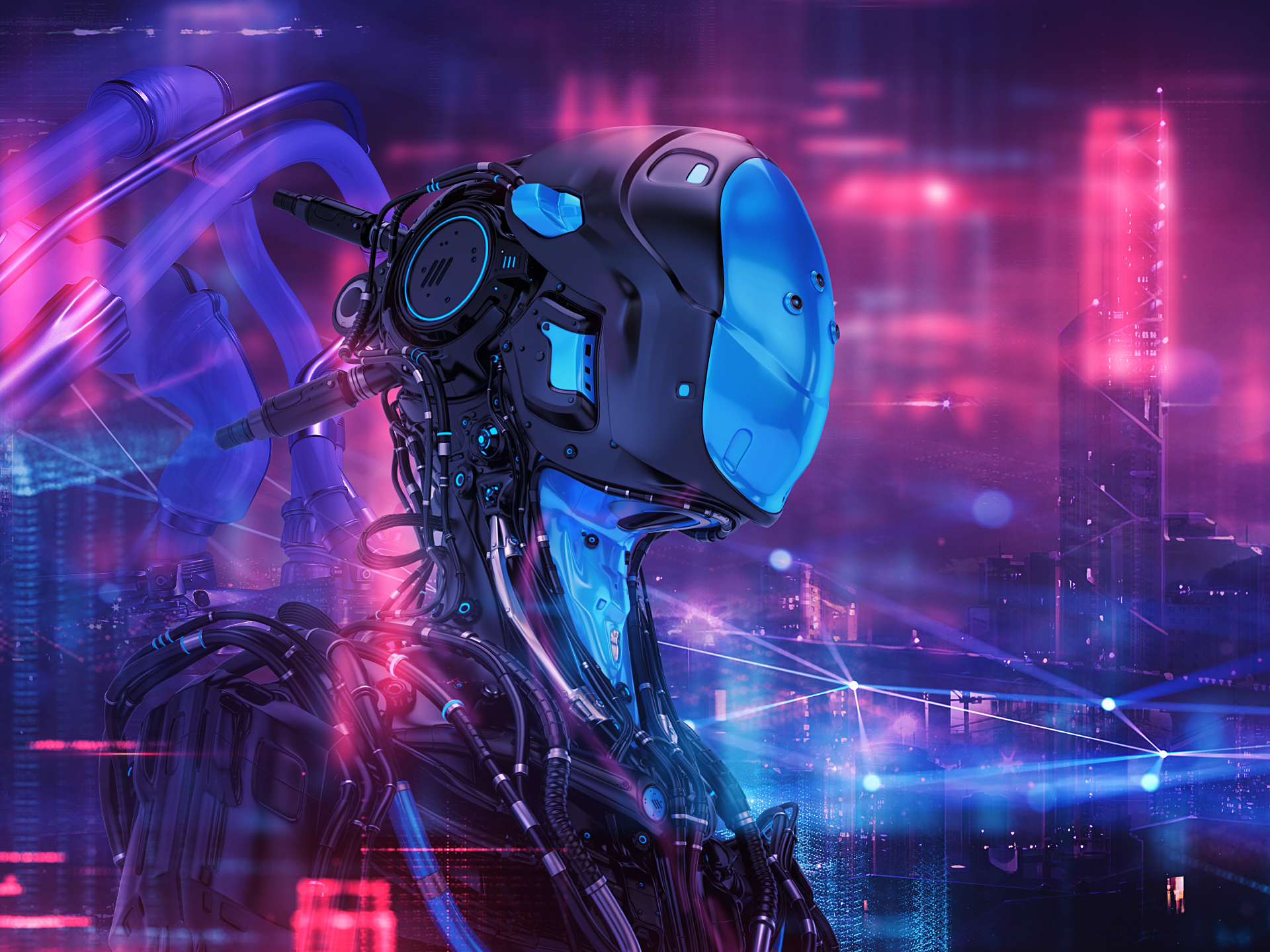Wallpaper #LEUrlo4B7YBJg1BVvaAs28 Cyberpunk by Alexander T Cyberpunk Art Neon Art Shadowrun