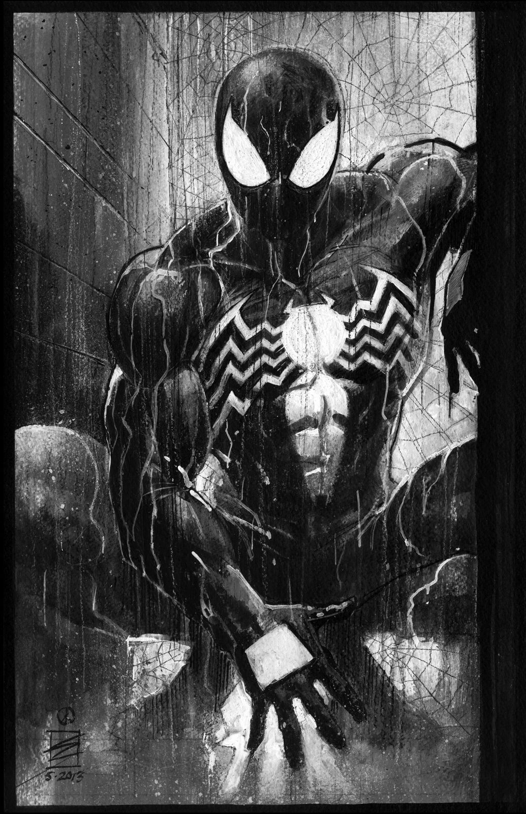 Wallpaper #_EIRPZMBOBpx0NhmtsKI21 Spider Man Black by Eddy Newell Symbiote Spiderman Spiderman Art