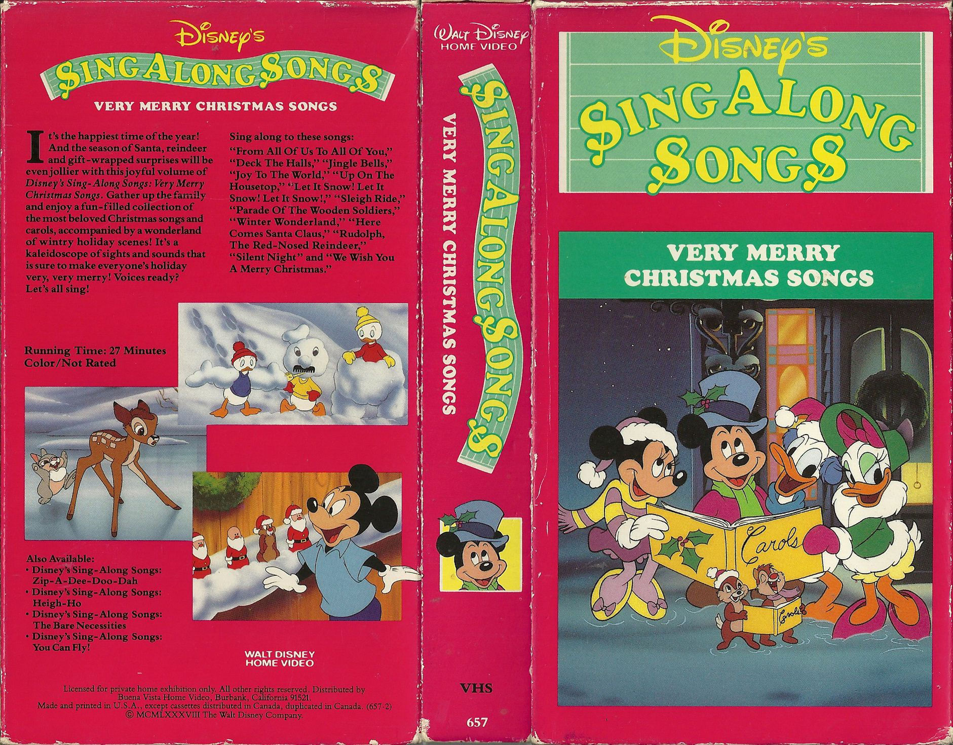 Wallpaper #vDGxNZMB5zzyi_yYmFdh43 1988 Disneys Singalong Songs Very Merry Christmas Songs Vhs Merry