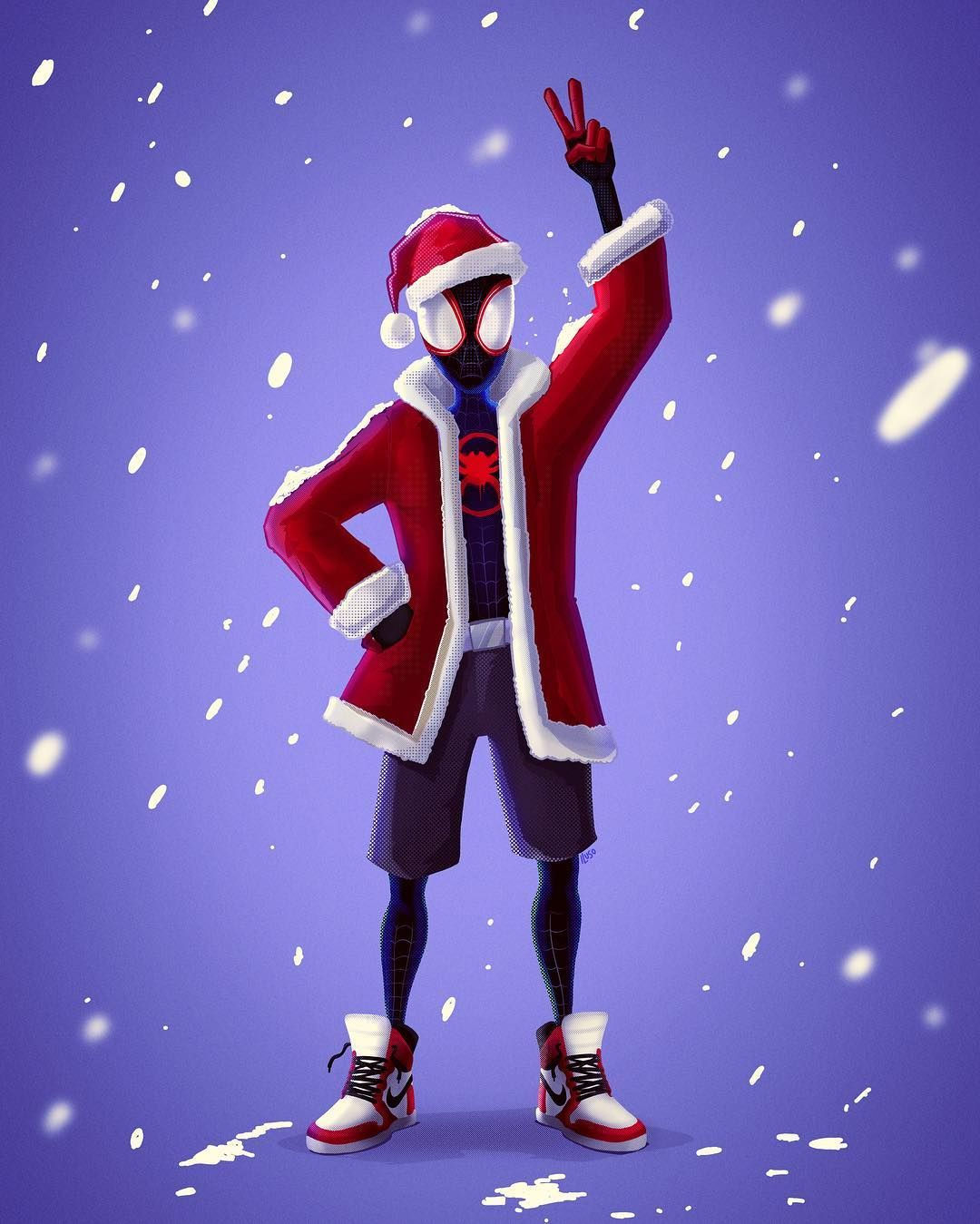 Wallpaper #en3f8I4Bnwiau_P6OAdF33 Miles Christmas Miles Morales Spiderman Spiderman Christmas Marvel
