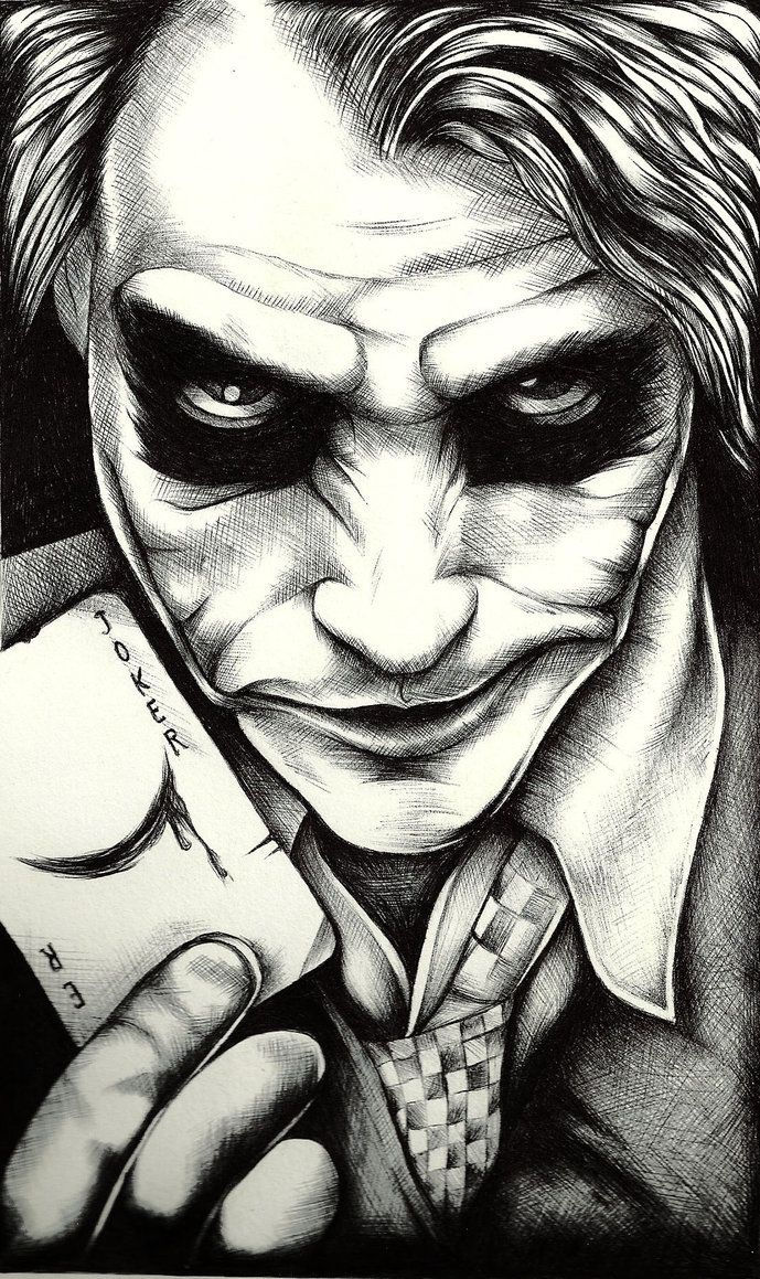 Wallpaper #pLg525IBJvJKYCmE3_XP183 The Joker by Tyller16deviantartcom on at Deviantart Joker Face Tattoo