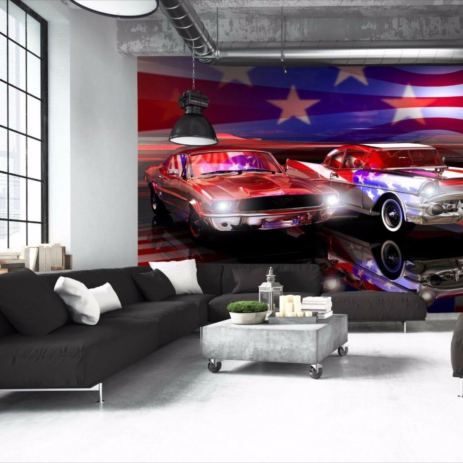 Wallpaper #rkUvl44B7YBJg1BV8qDJ4 American Car Wall Mural Photo Wallpaper Giant Wall Decor Paper Poster