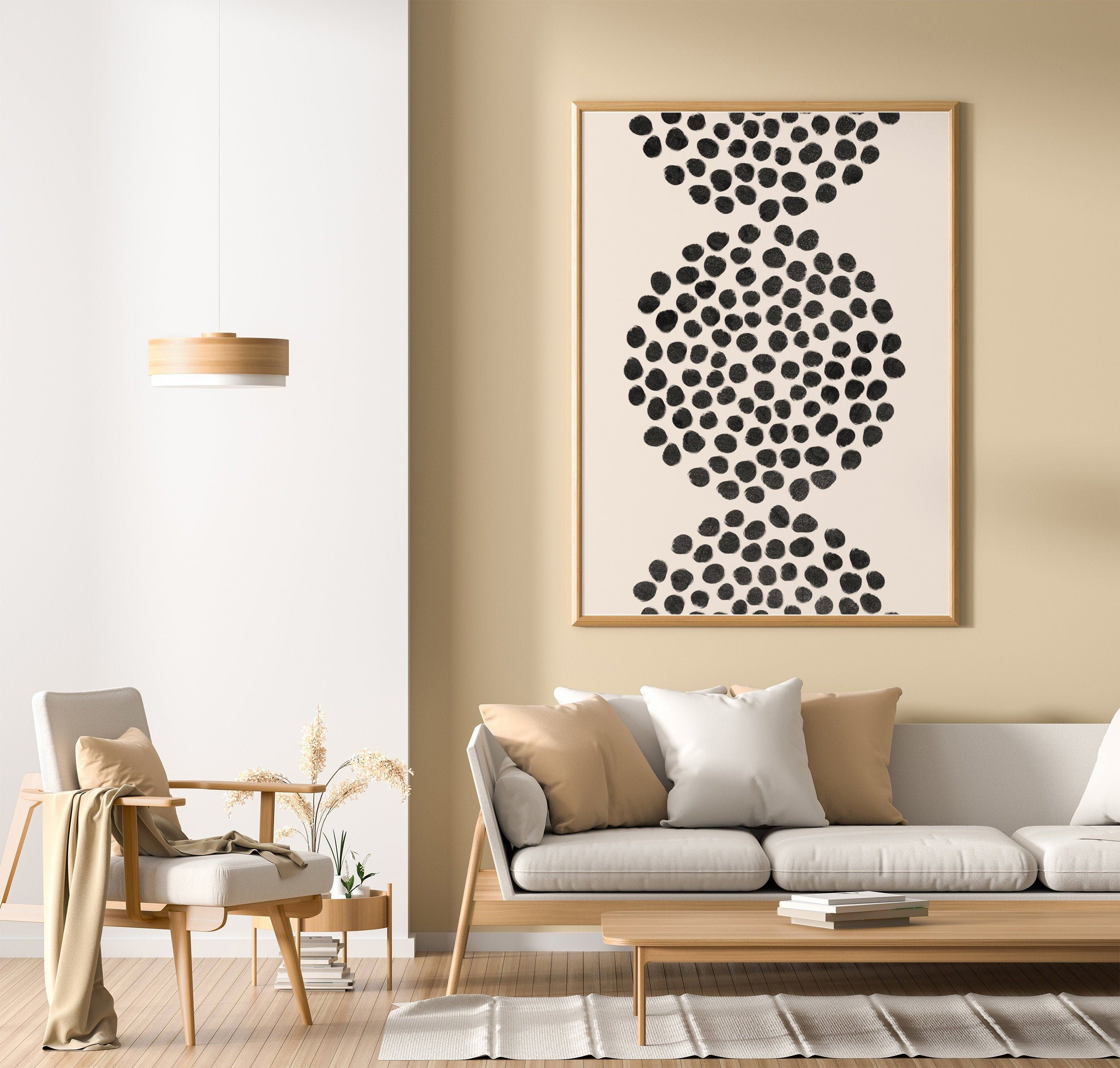 Wallpaper #vWhnF5MBSpphPi3-Og4v59 Neutral Abstract Art Semicircles Mid Century Modern Printable Wall Art