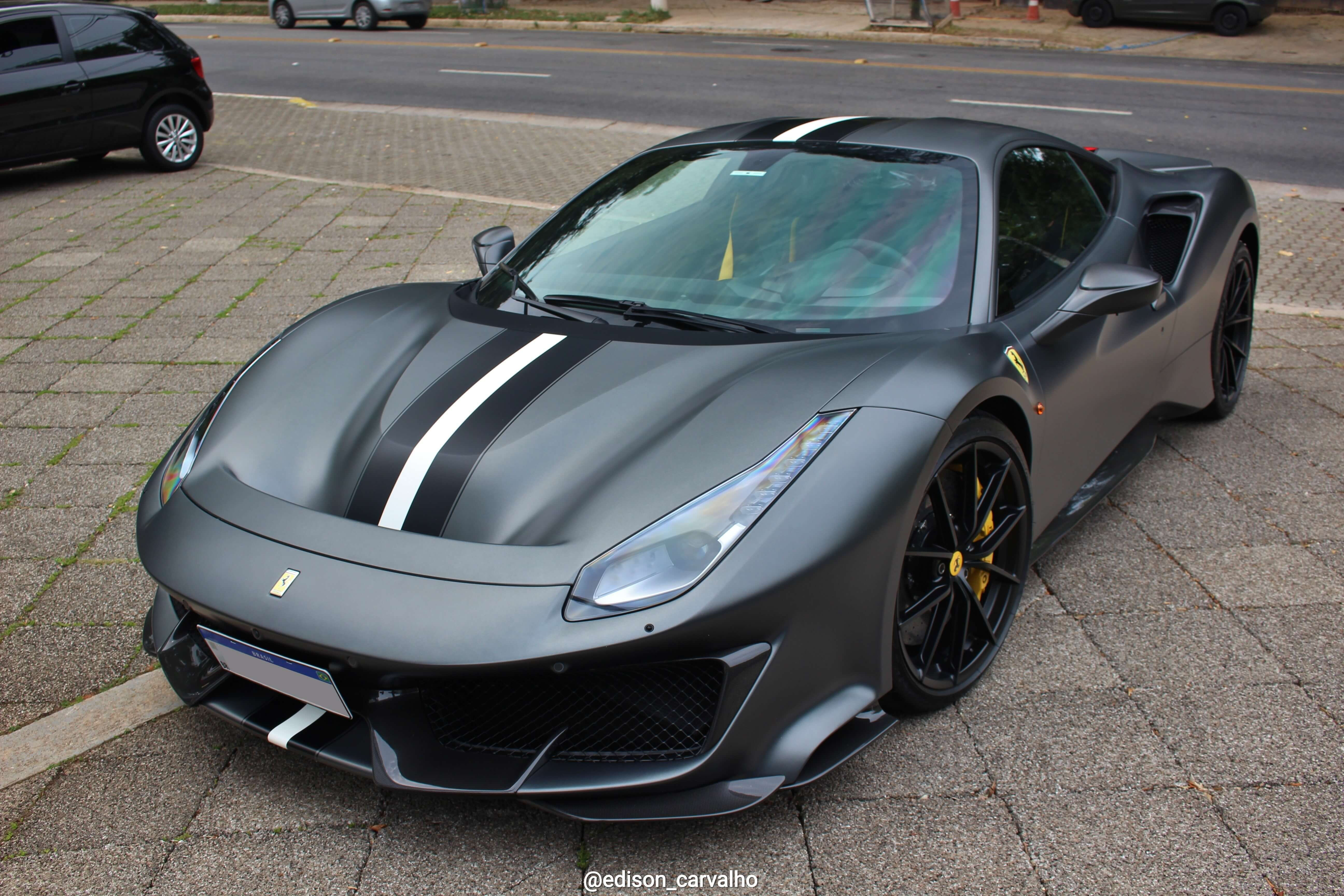 Wallpaper #iHMKhI4BFI5NbQksKxzx34 Grigio Silverstone Opaco Ferrari 488 Pista Ferrari Best Luxury Cars