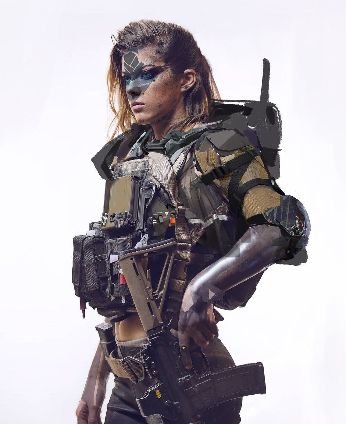 Wallpaper #o30w8Y4Bnwiau_P6OAgm6 Cyberpunk Character by Todd Walkaraj on Science Fiction in 2020