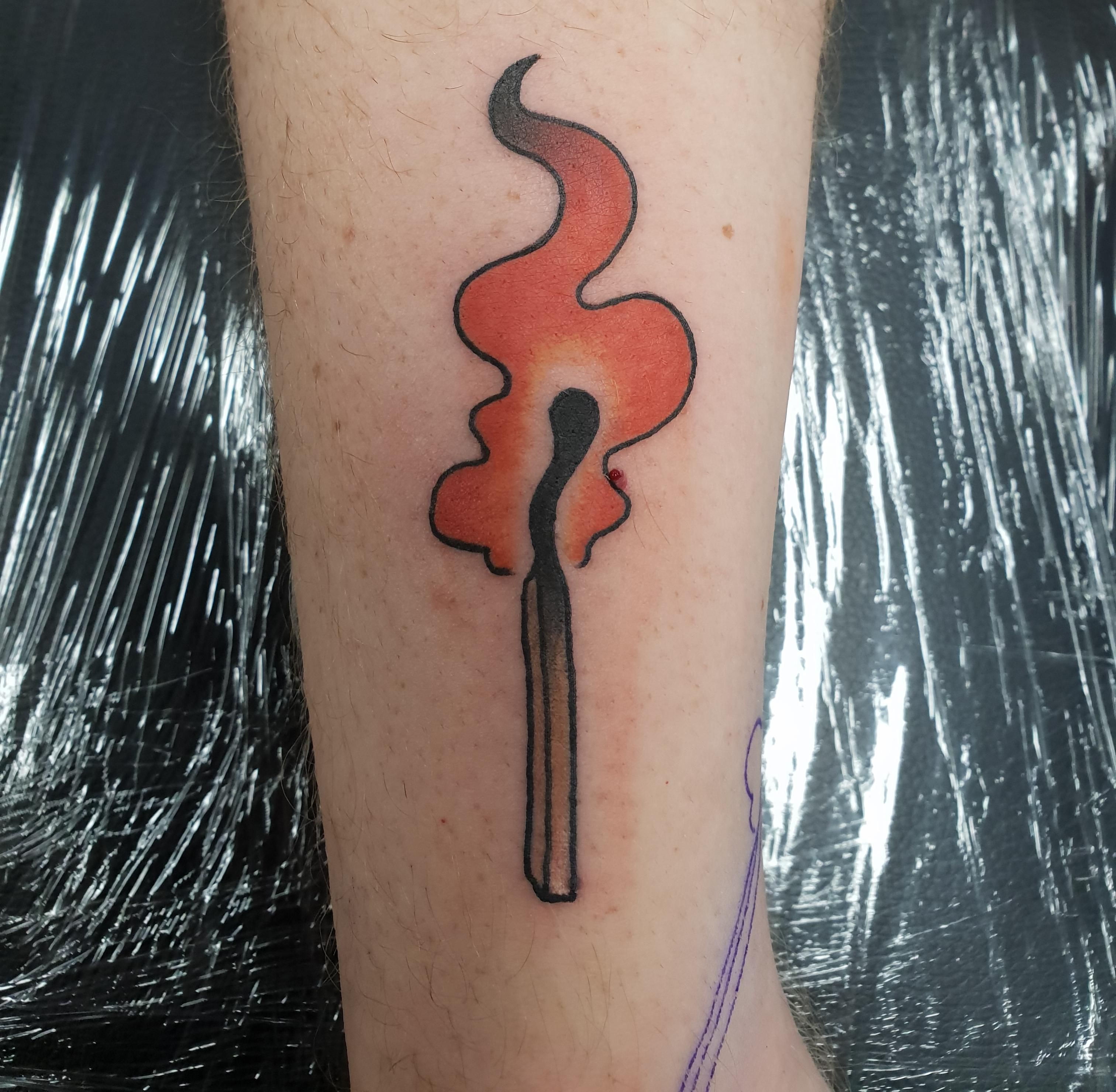 Wallpaper #_DF3NZMB5zzyi_yYnlbF185 Matchstick Done by Helen at Frontier Tattoo Parlour in Cardiff Wales