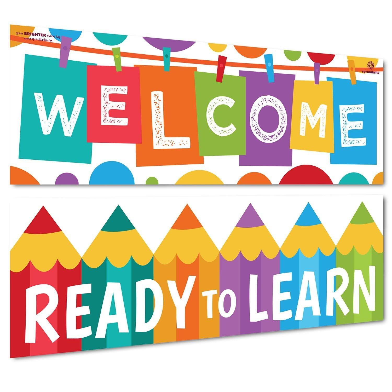 Wallpaper #PDHeNZMB5zzyi_yYylio329 Welcome Banner Ready to Learn Welcome Banners Classroom Banner