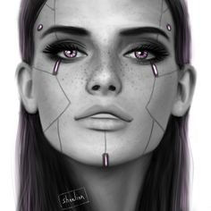 Wallpaper #37kb3pIBJvJKYCmE0QMM372 13 Cyberpunk Makeup Ideas Cyberpunk Makeup Cyberpunk Fantasy Makeup