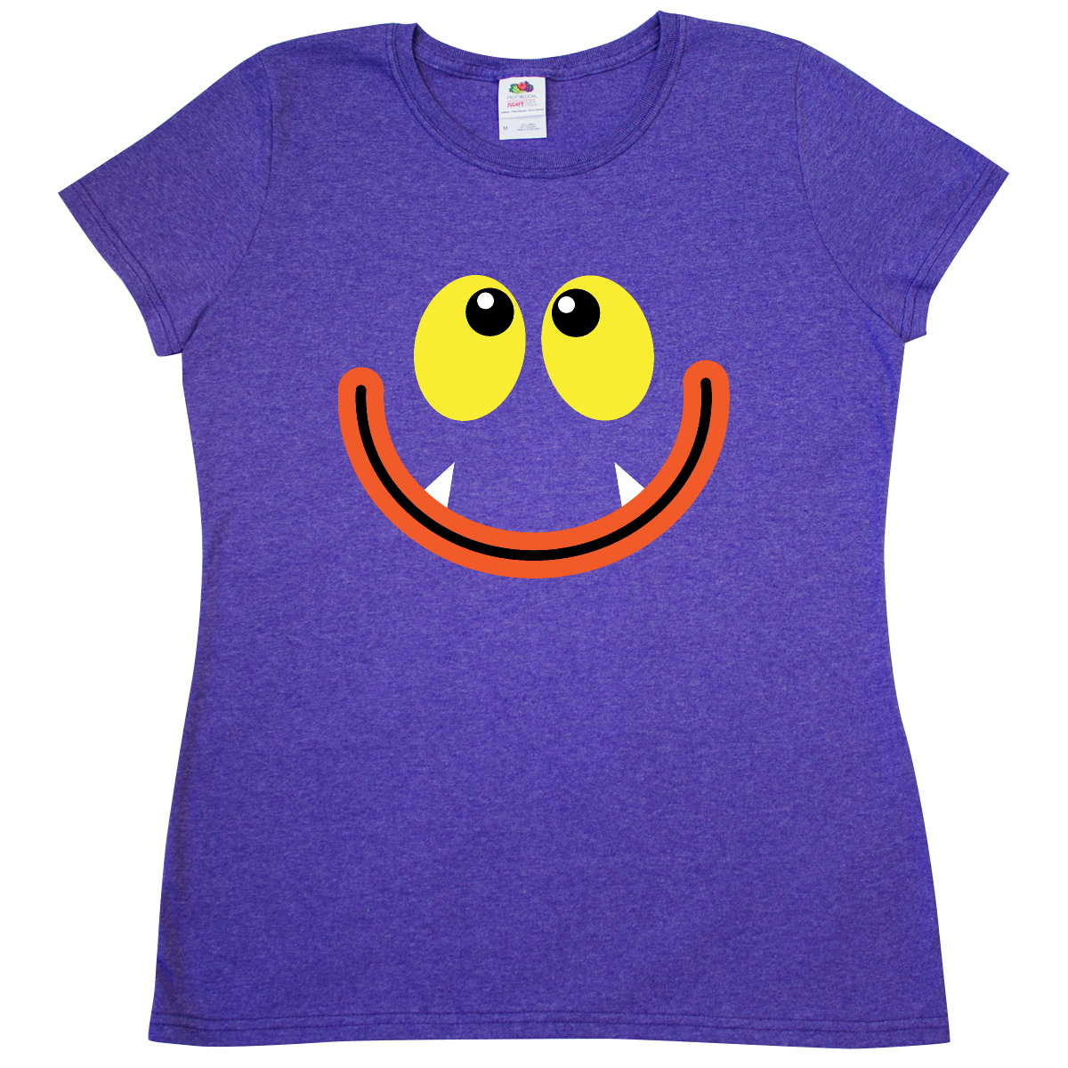 Wallpaper #Kmfl6JIBSpphPi3-WD_v370 Monster Face Womens T Shirt Retro Heather Purple 1899 Halloween