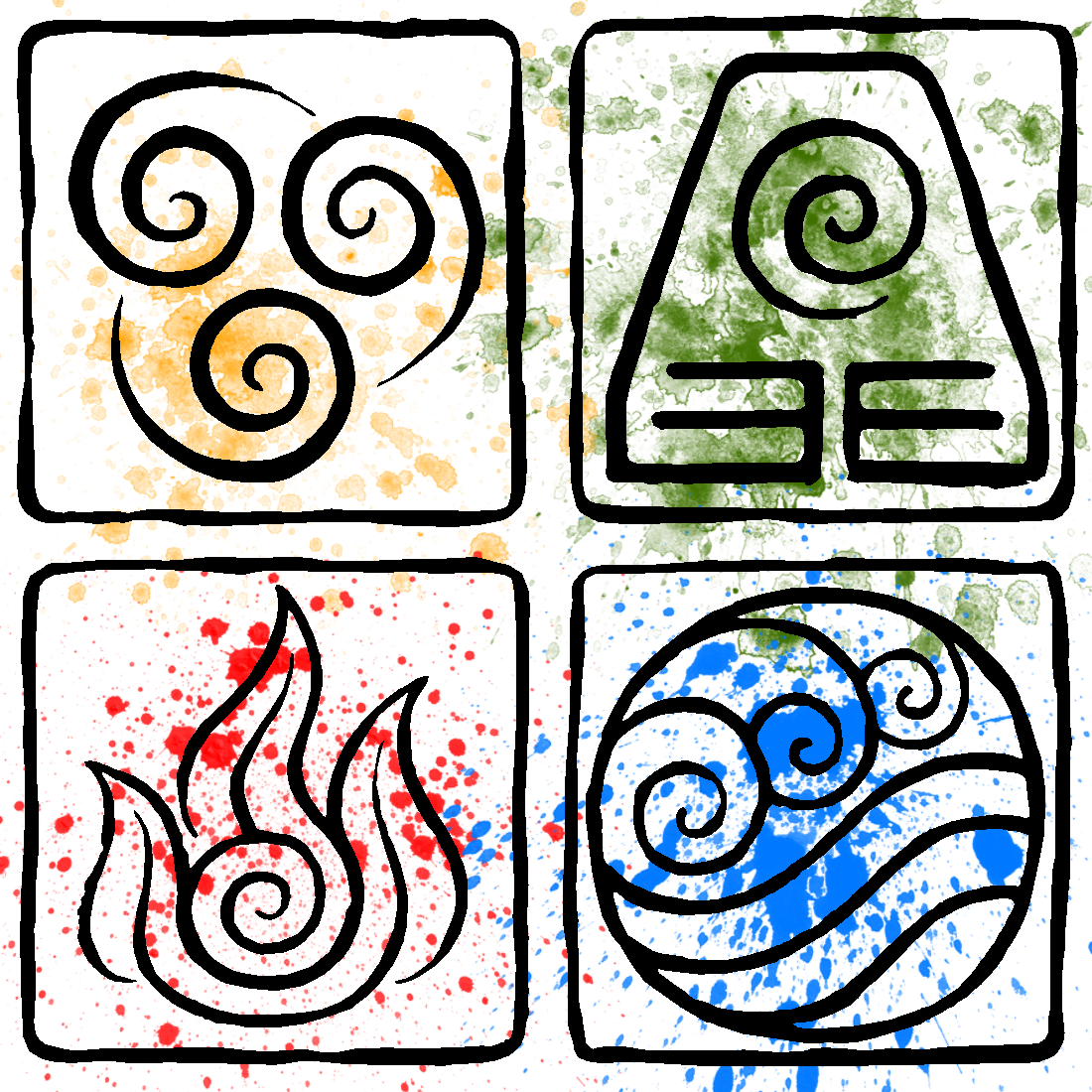 Wallpaper #uGdr8ZIBSpphPi3-MmsY242 Atla Element Symbols by Piandaoist on Deviantart Element Symbols