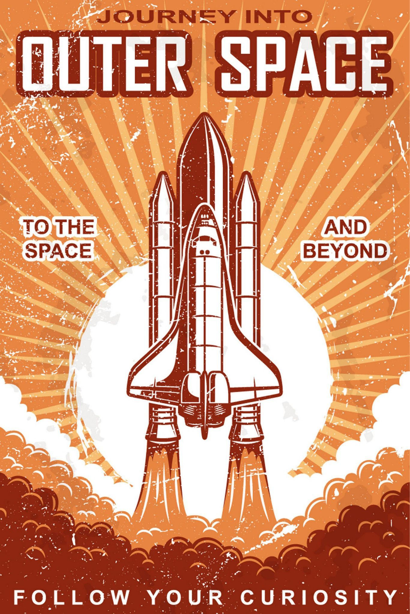 Wallpaper #PV7nMpMBborbLbczbmCQ117 Outer Space Vintage Space Poster Retro Space Posters Space Poster