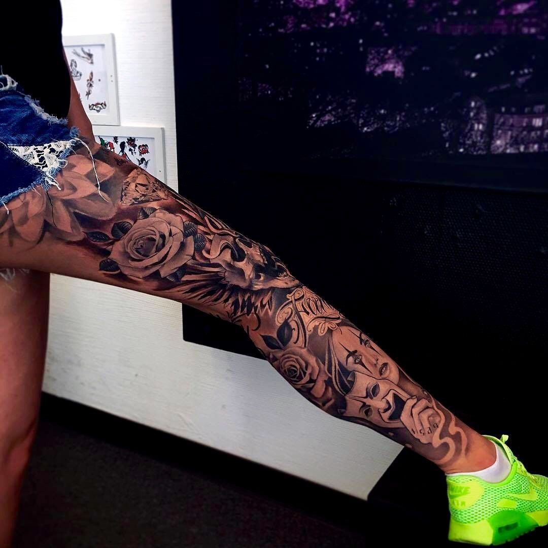 Wallpaper #8df64 11 Full Leg Tattoo Female Ideas That Will Blow Your Mind Full Leg