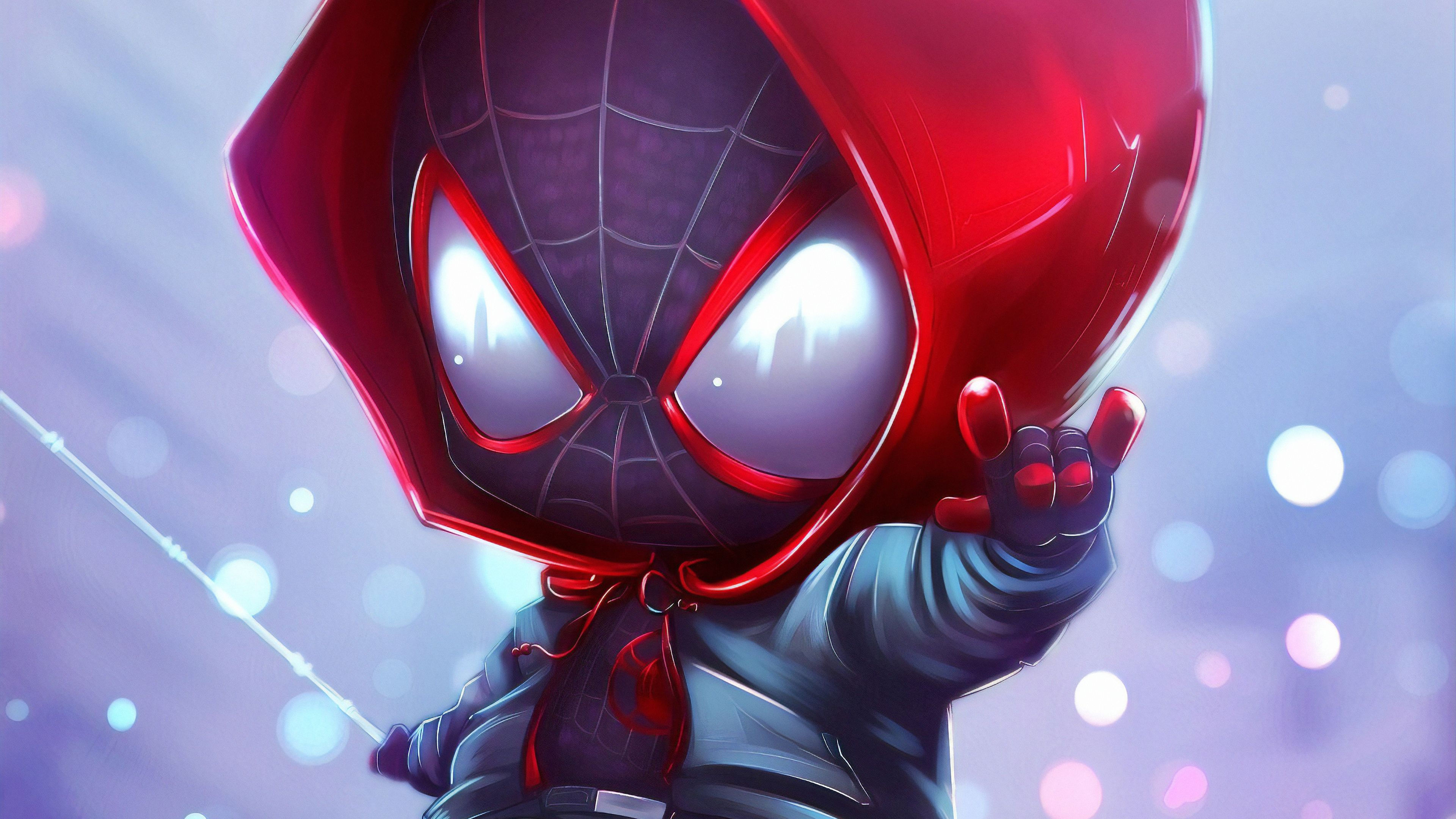 Wallpaper #tX2Q8Y4Bnwiau_P6dAkp16 Chibi Spider Miles Superheroes Wallpapers Spiderman Wallpapers HD