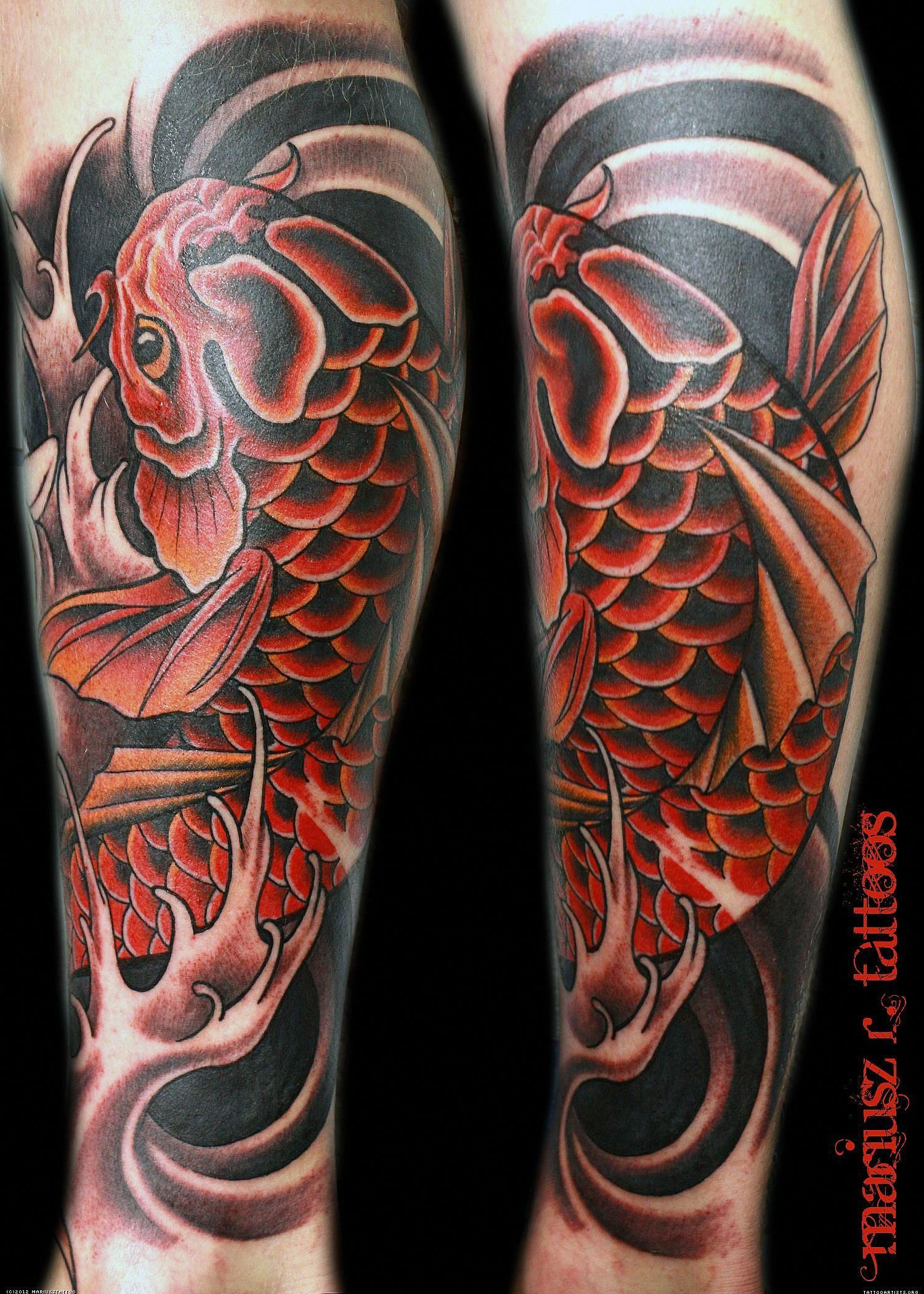 Wallpaper #4177e Half Sleeve Koi Fish Tattoo Chronic Ink