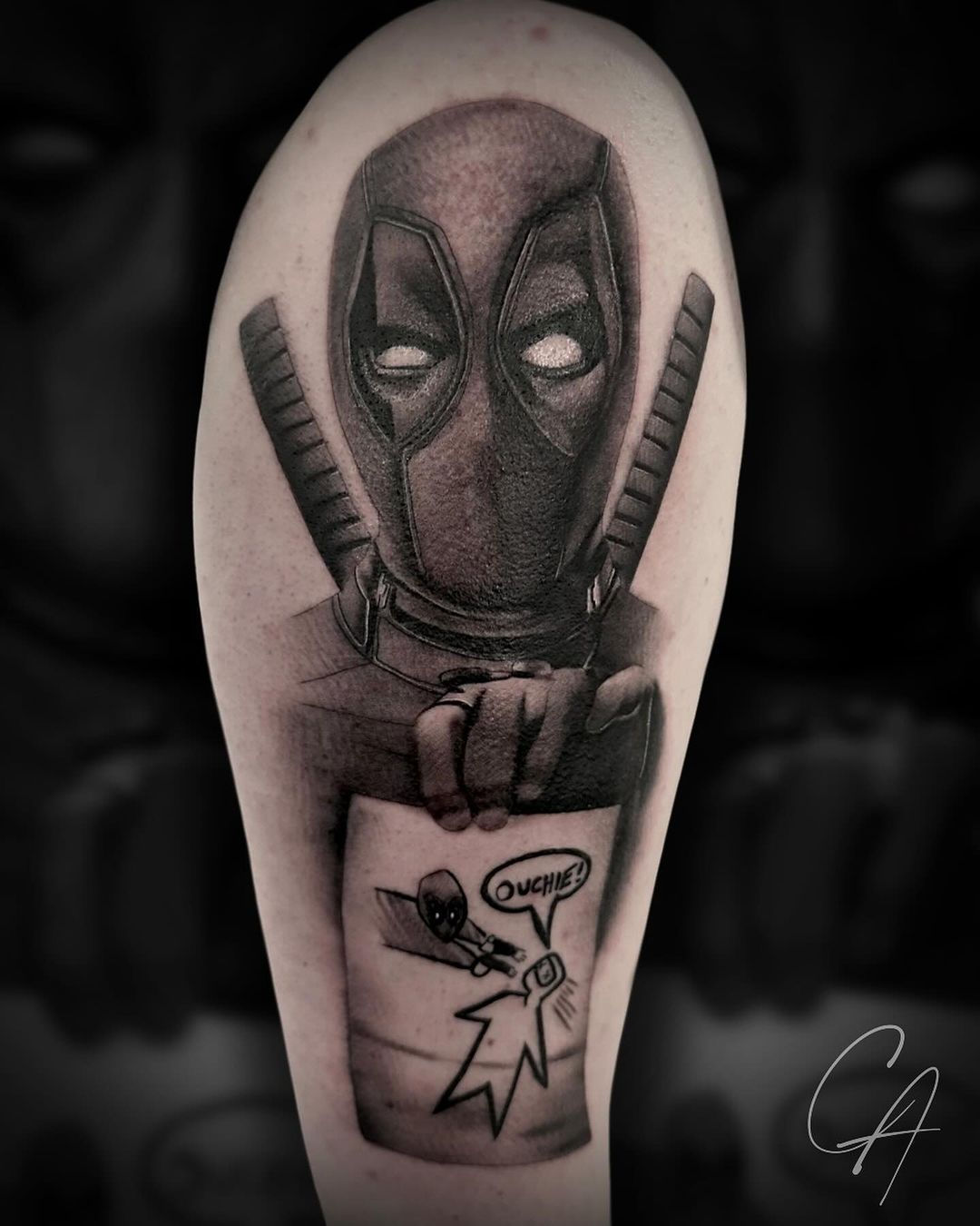 Wallpaper #9130c Marvel Tattoo Photo by Gus H Tattoo on Instagram Deadpool
