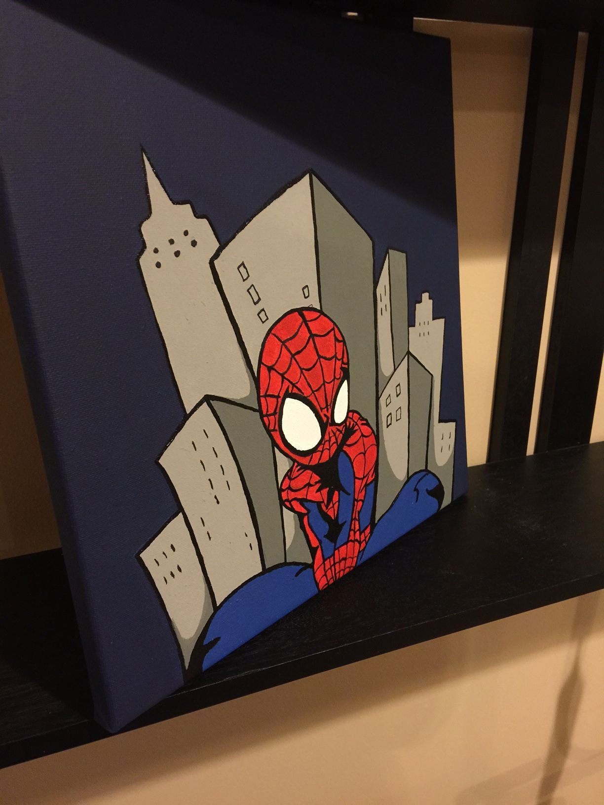 Wallpaper #9zF2NZMB5zzyi_yYU1bc19 Image Result for Spiderman Painting Square Spiderman Canvas Painting