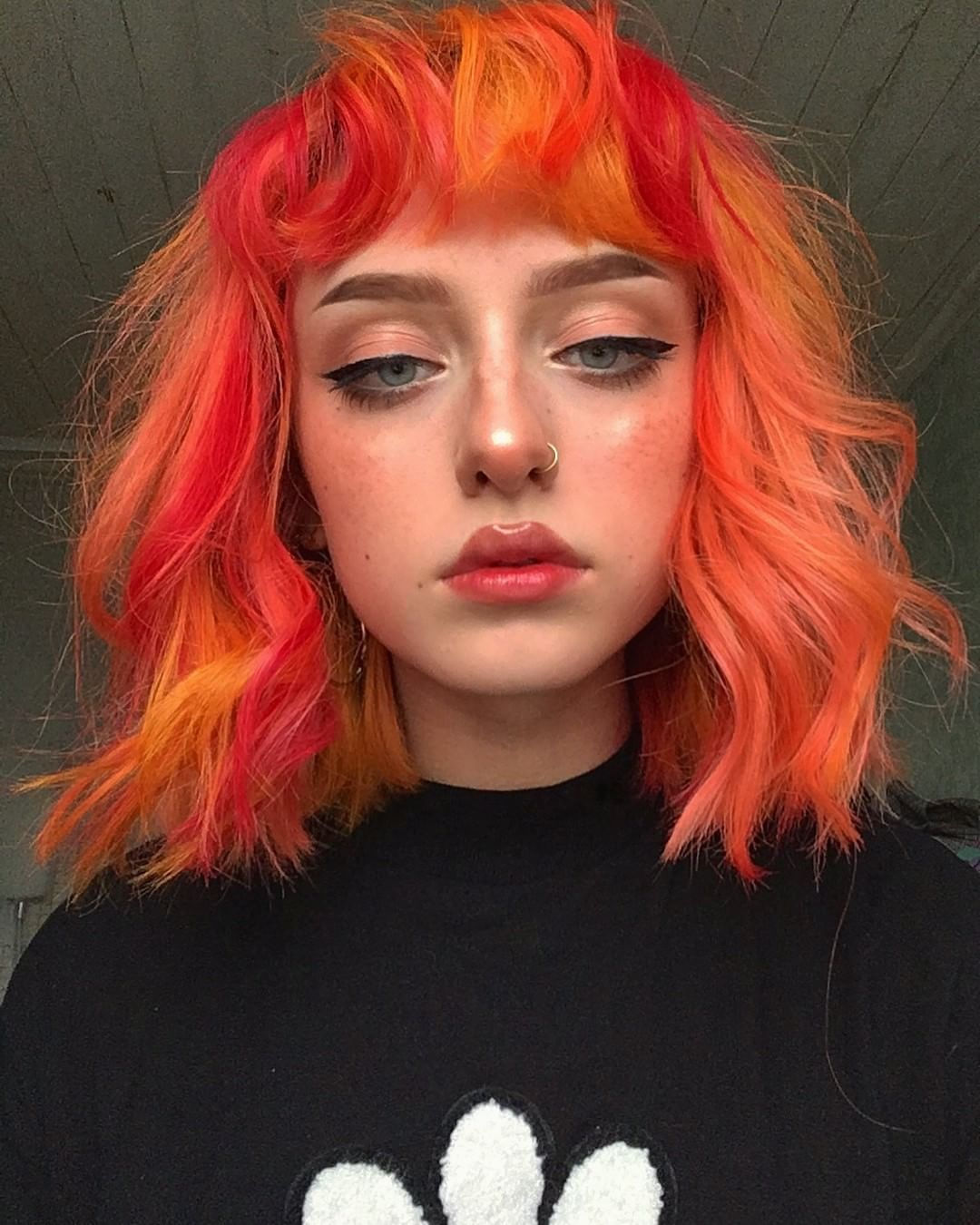 Wallpaper #0RkzIo8BtGB6xQ78-oFq41 Dramatic Hair Colors Peach Hair Colors Hair Color Orange Hair Dye
