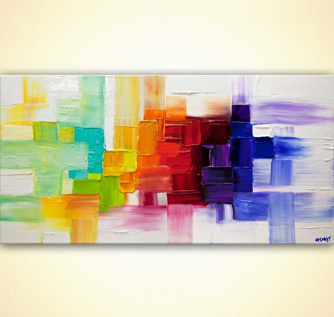 Wallpaper #2nfdKJMB-pgBXx60O6vY221 Abstract Paintings by Osnat Fine Art Visual Mind Rainbow Abstract