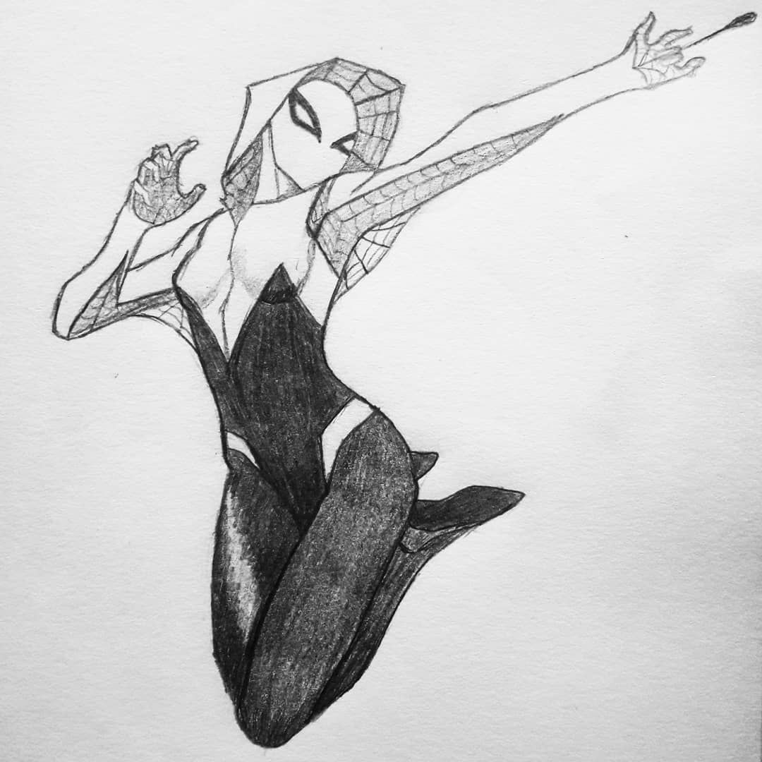 Wallpaper #MPSwOZMBKFX8bn3r33ez113 Ghost Spider Spider Gwen Spidergwen Spiderman Sketch