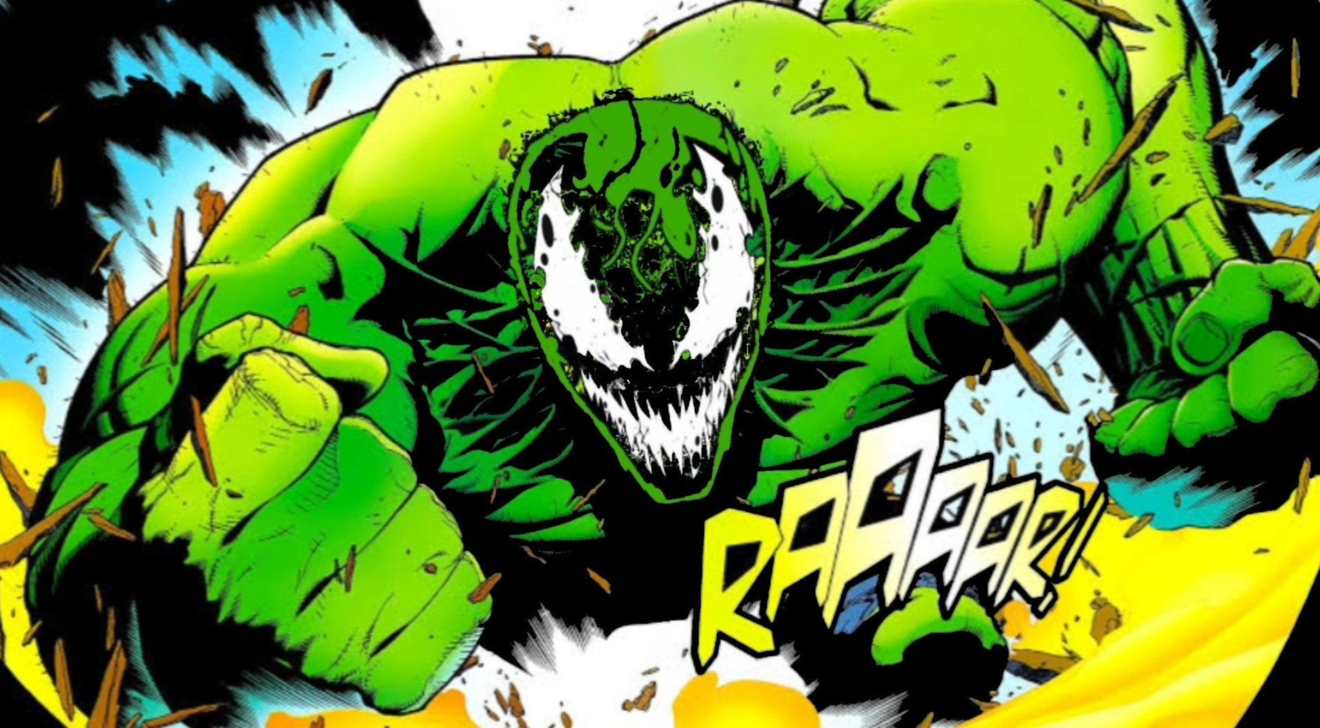 Wallpaper #N855JZMB71dOy6JZOBT_43 Venomous Hulk Edited Illustration Venomart Hulkart Venom Hulk