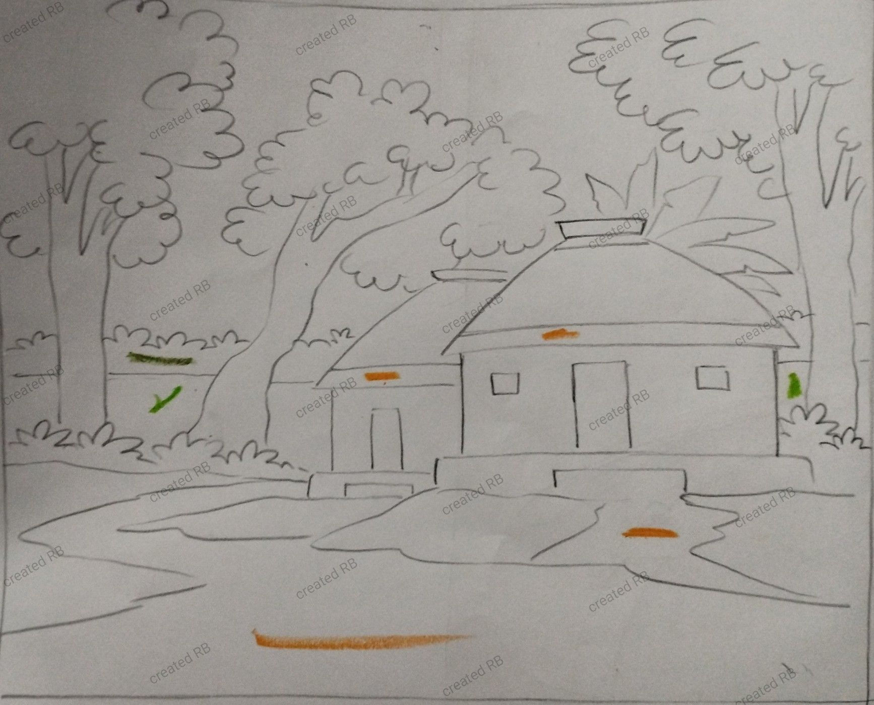 Wallpaper #Dbiz25IBJvJKYCmE9fje374 Simple and Beautiful House Drawing
