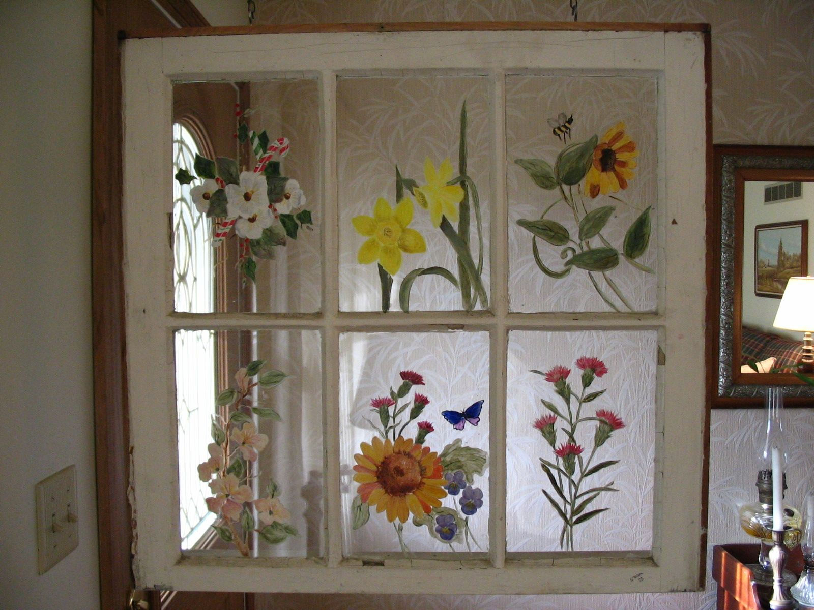 Wallpaper #5be1b Diy Stained Glass on Old Window Pane with Design Masters Tint It