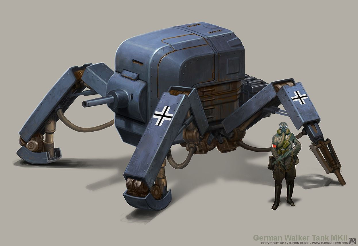 Wallpaper #PUDDMZMBJhL2WPbaScgj260 Check Out These Great Dieselpunk Concept Designs Walking Tank