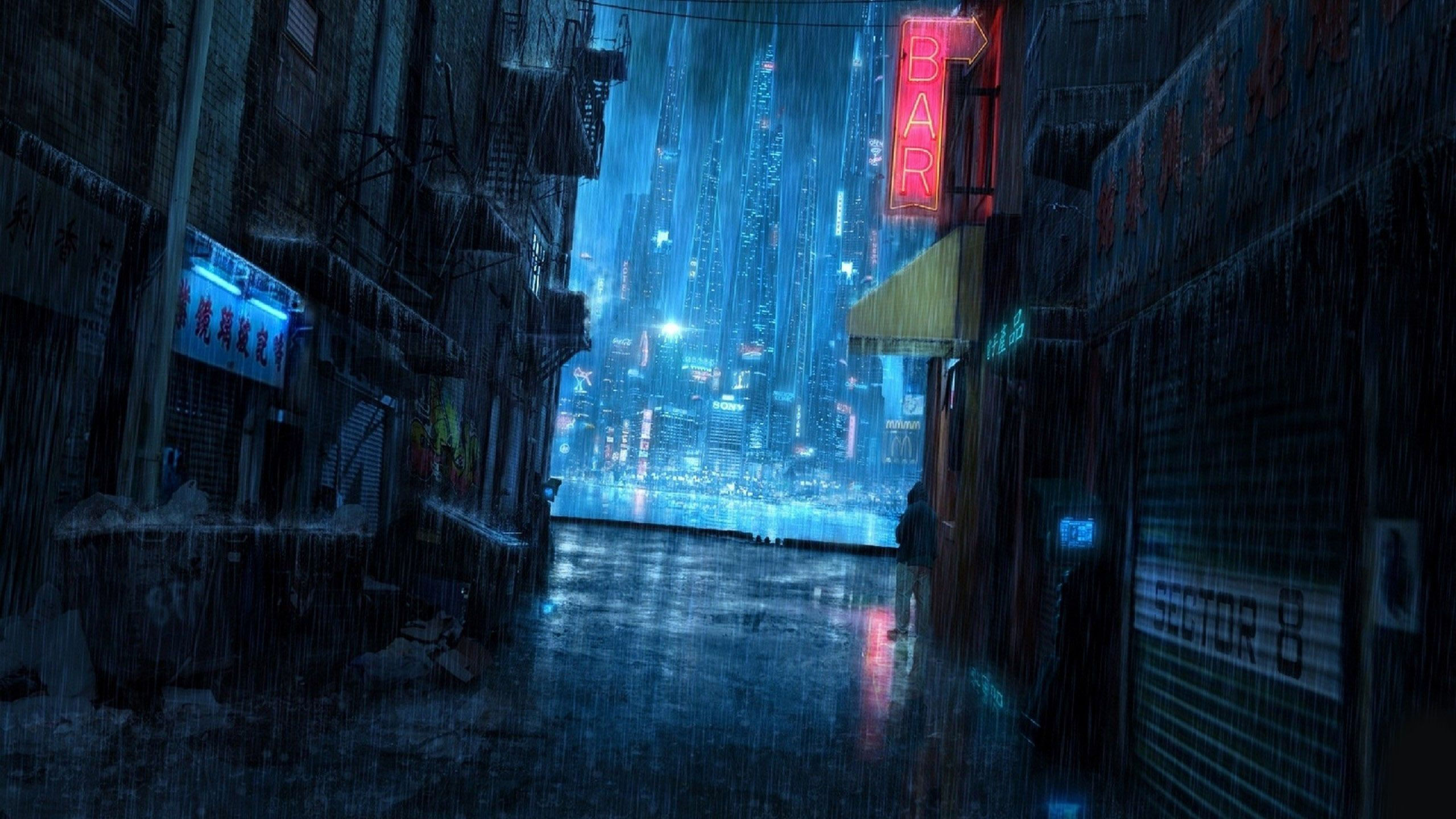 Wallpaper #mH2G8I4Bnwiau_P6RwYc25 Cyberpunk 2077 Street Anime Scenery Wallpaper Cyberpunk City Dark
