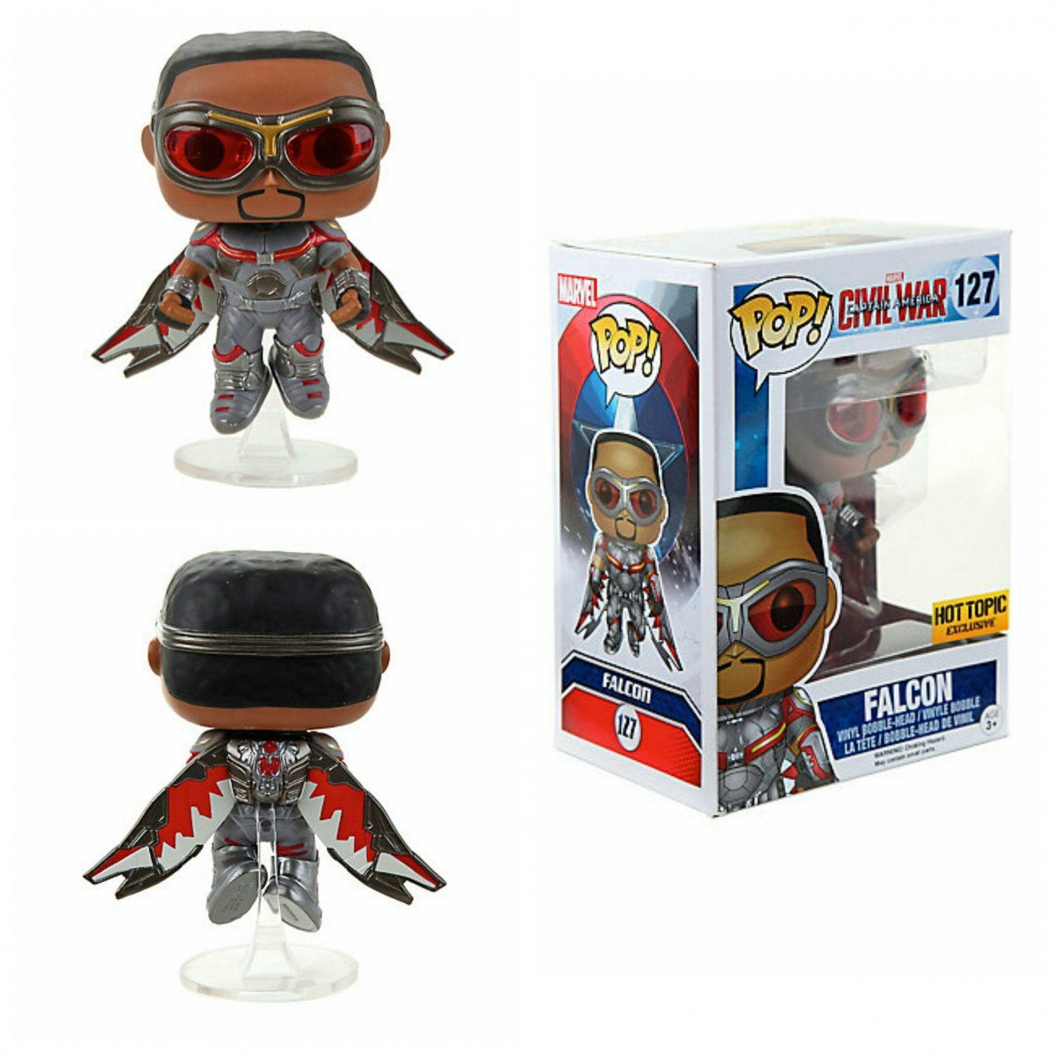 Wallpaper #_aV-OJMBVBiSkHCa5Y3h65 Funko Marvel Captain America Civil War Pop 127 Falcon Collectible