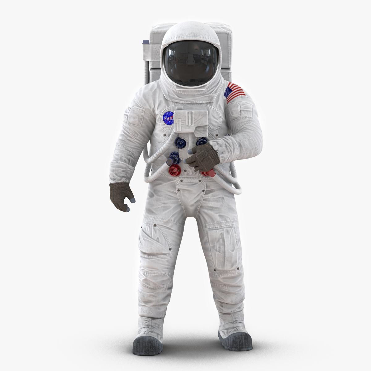 Wallpaper #e2eE_JIBSpphPi3-ZZiW161 Astronaut Nasa Wearing Spacesuit A7l Pose 2 3D Model Ad Wearingnasa