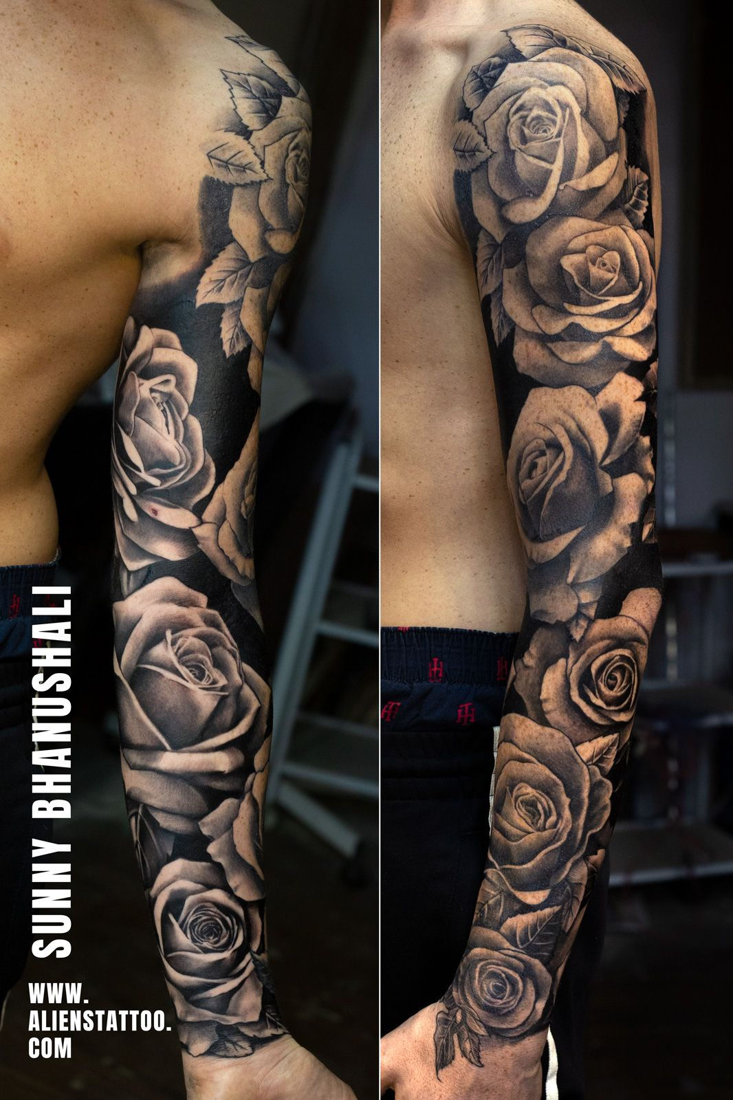 Wallpaper #51e89 Black and Red Mans Tattoo Sleeve Menstattoos Geometric Sleeve