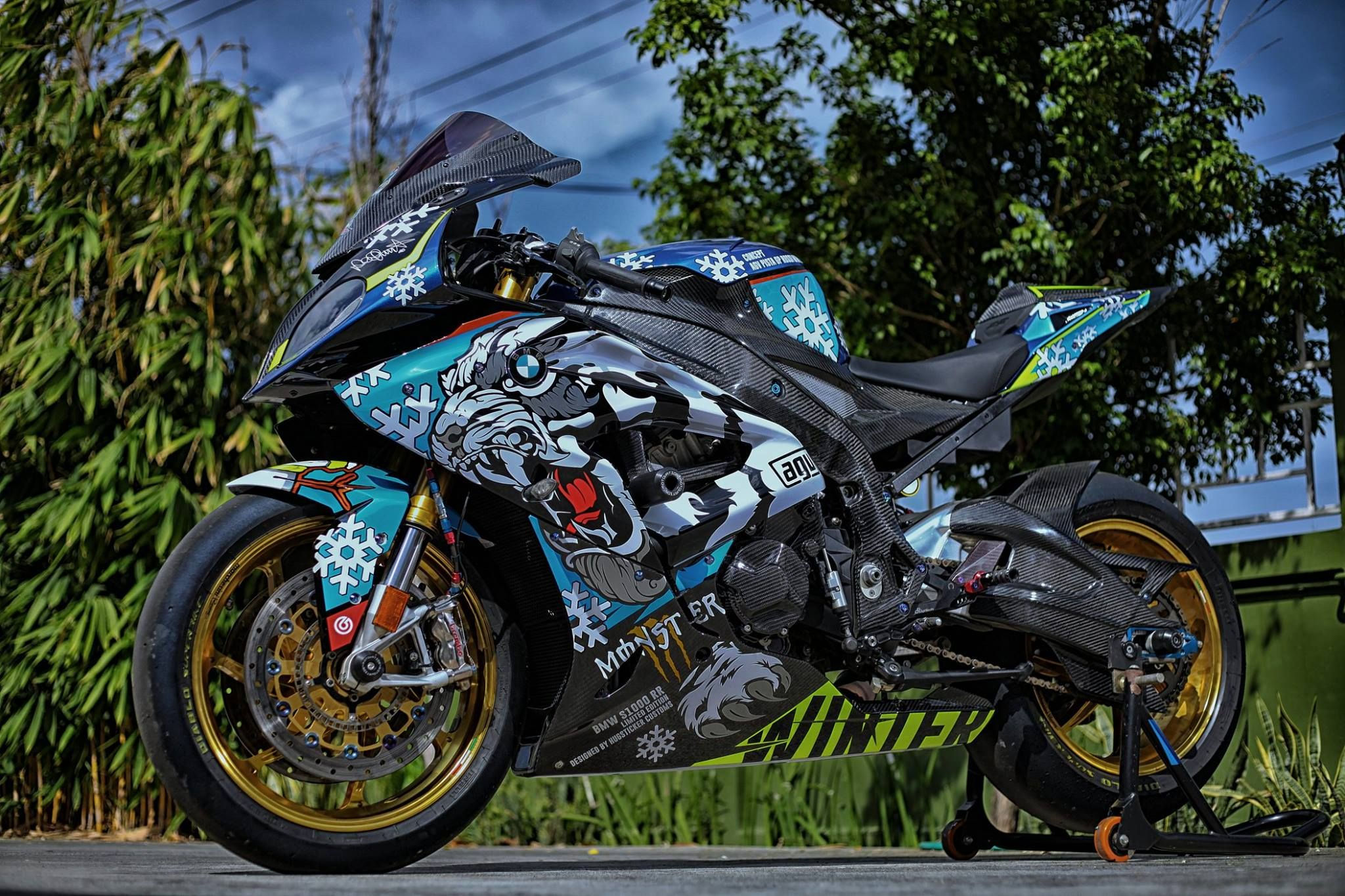 Wallpaper #hWg3HpMBSpphPi3-USjP37 BMW S1000rr 2018 Custom Bigbike Design by Hugsticker Customs Xe Dap