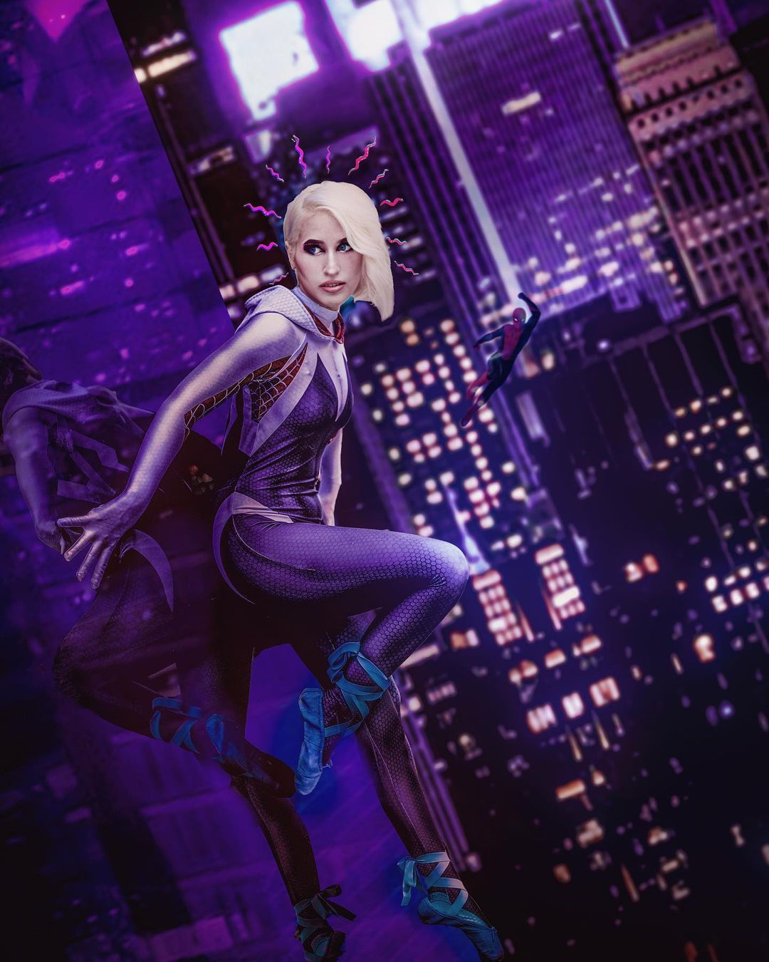 Wallpaper #D_QkOpMBKFX8bn3rd3iD202 Gwenstacy Spidergwen Ghostspider Spiderverse Gwen Stacy Spider