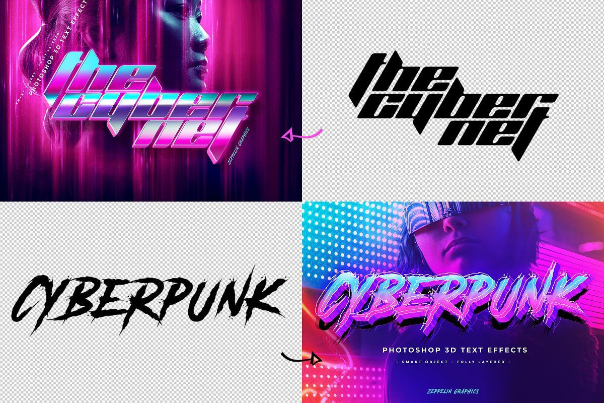 Wallpaper #dRnIFo8BtGB6xQ78q27c41 Cyberpunk 80s Text Effects 3D Text Effect Text Effects Photoshop