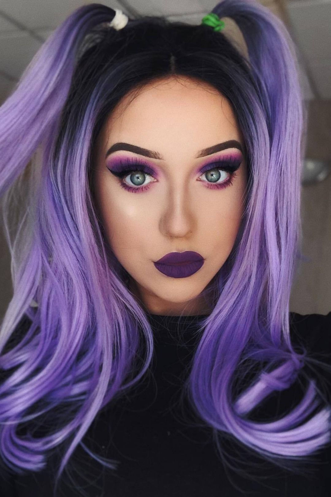 Wallpaper #0RkzIo8BtGB6xQ78-oFq22 Chic Lavender Ombre Color Fashion Bob Synthetic Wig Hair Styles Hair