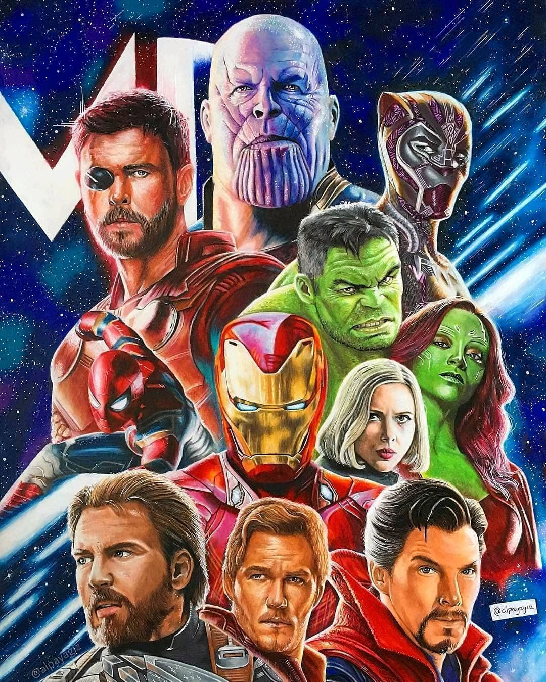 Wallpaper #pTEJNpMB5zzyi_yYbVhC122 Avengers Infinity War Cartoon Character Drawings Marvel Drawings