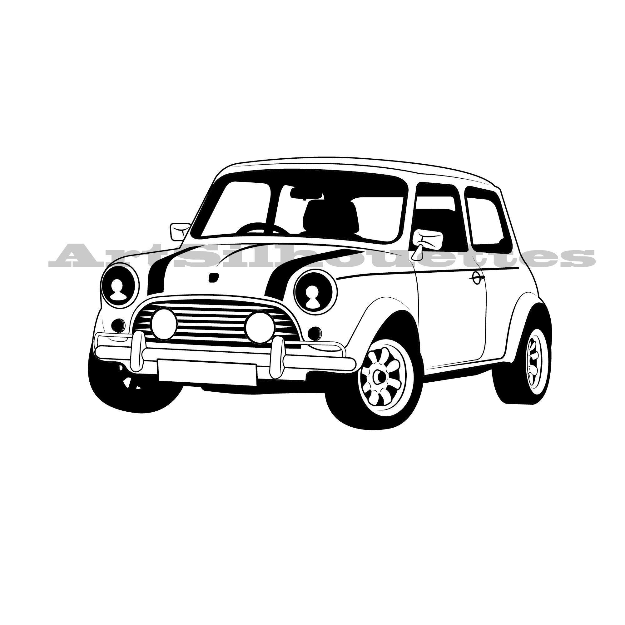 Wallpaper #62451 Morris Mini Cooper White Paper Model Paper Models Paper Model Car