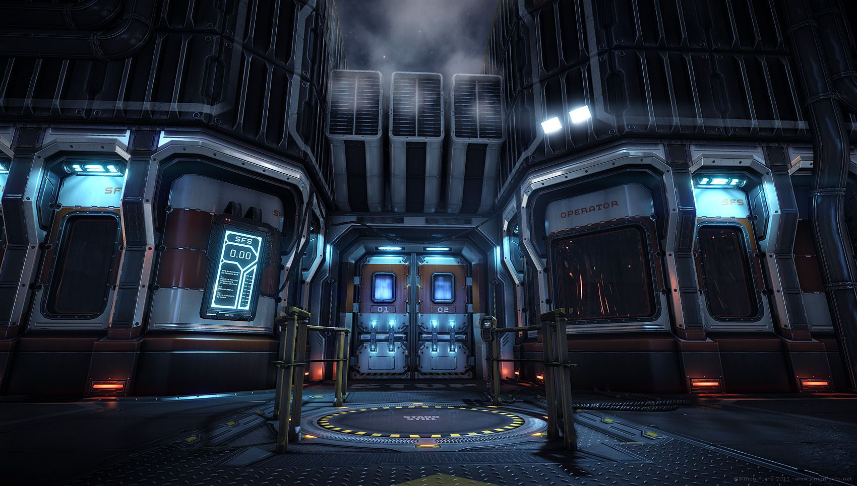 Wallpaper #fRl8Ho8BtGB6xQ78OHlV10 Modular Sci Fi Building by Simon Fuchs 3D Cgsociety Scifi