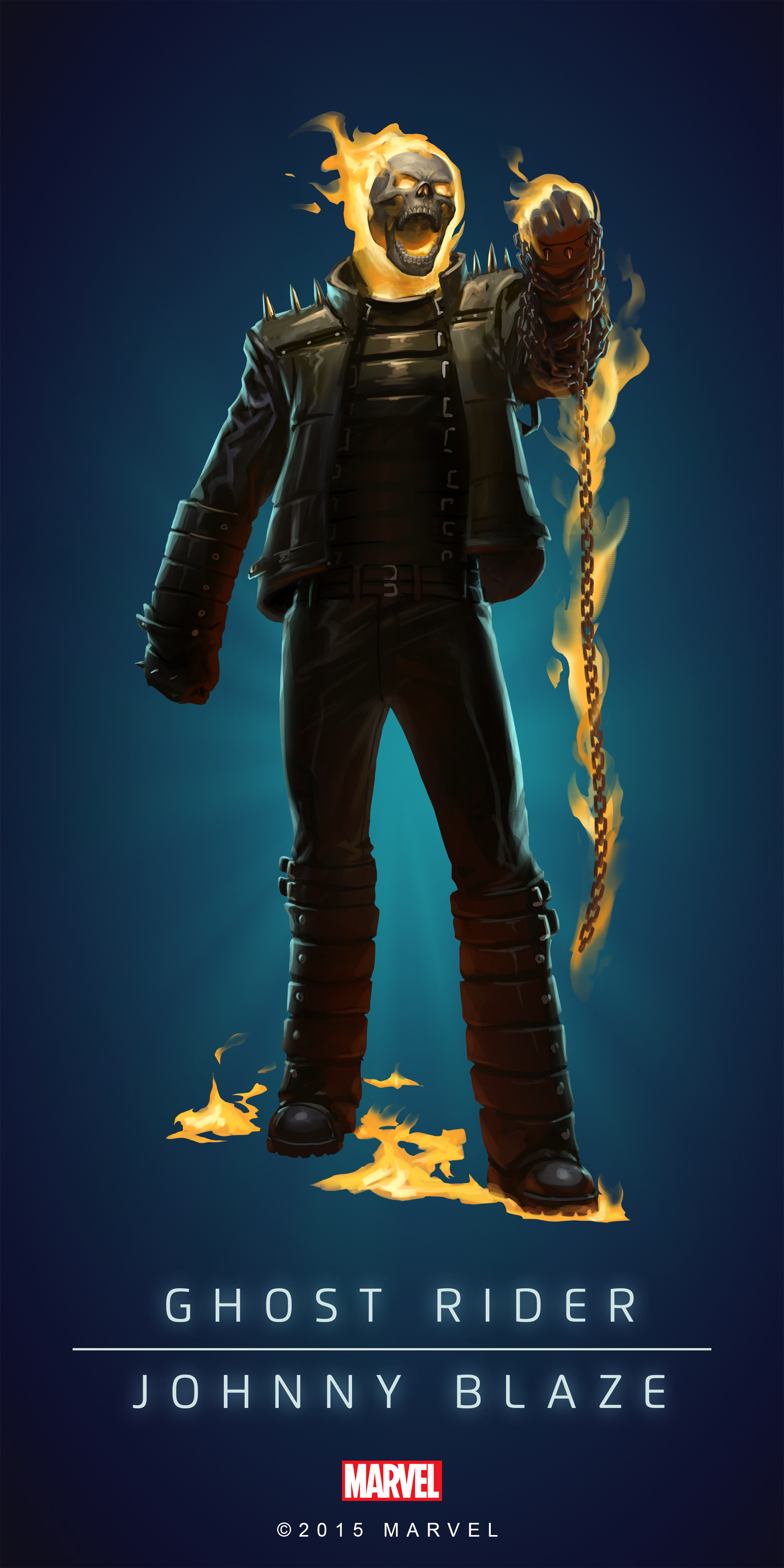 Wallpaper #4_QTOpMBKFX8bn3r23cf300 Ghost Rider Fan Art Ghost Rider Johnny Blaze in Marvels Puzzle