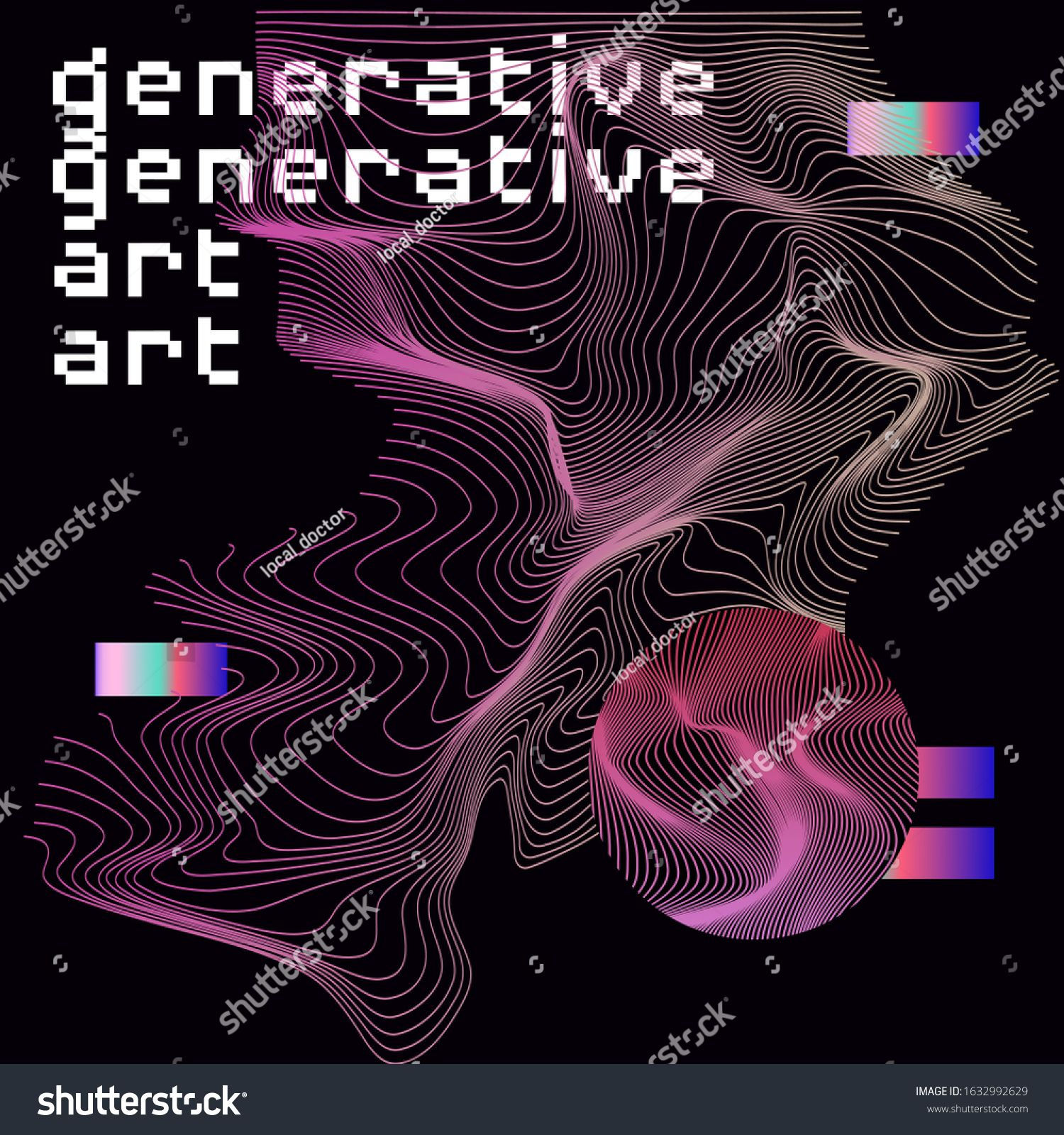 Wallpaper #3mdcE5MBSpphPi3-X_-p361 Abstract Background with Holographic Glitched Wavy Texture Futuristic