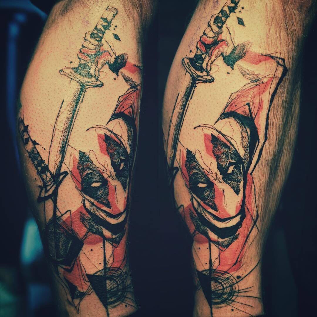 Wallpaper #9130c Marvel Tattoo Photo by Gus H Tattoo on Instagram Deadpool