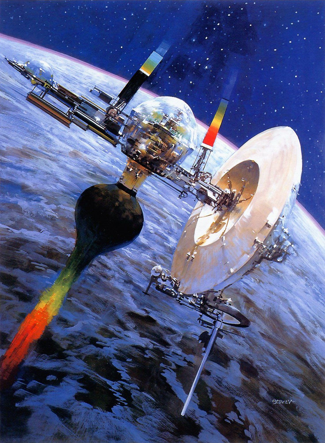 Wallpaper #VWhCJJMBSpphPi3-mDj9132 John Berkey Spectrum of Signals John Berkey Science Fiction