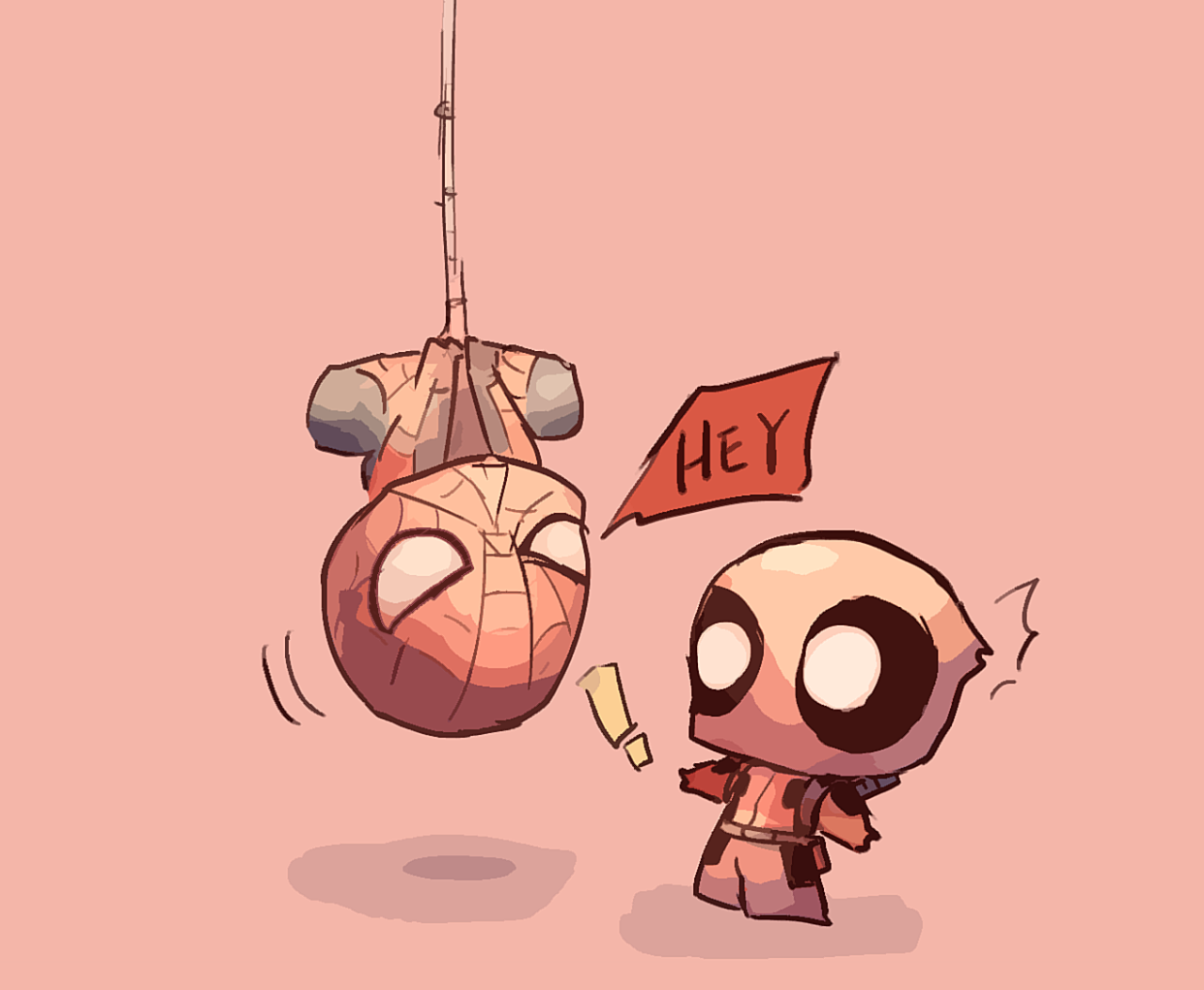 Wallpaper #7BGlM5MBXrlMTfB52Epu81 Dickraisin Deadpool and Spiderman Deadpool Chibi Spideypool