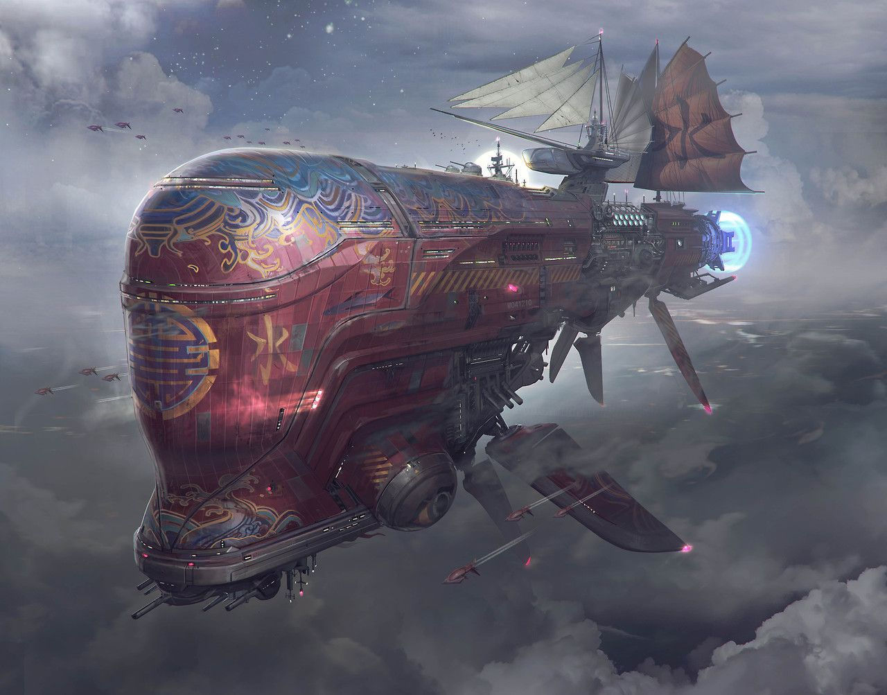 Wallpaper #PKeVMpMBlSzal8H1Ttud94 Steampunktendencies Merchant Ship Dirigeable Steampunk Sci Fi