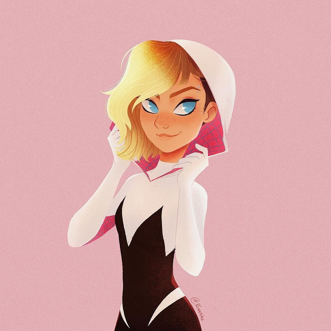 Wallpaper #AfSaOpMBKFX8bn3rEnm3112 Lindsey on Instagram Loving Gwens Design in the New Spiderverse