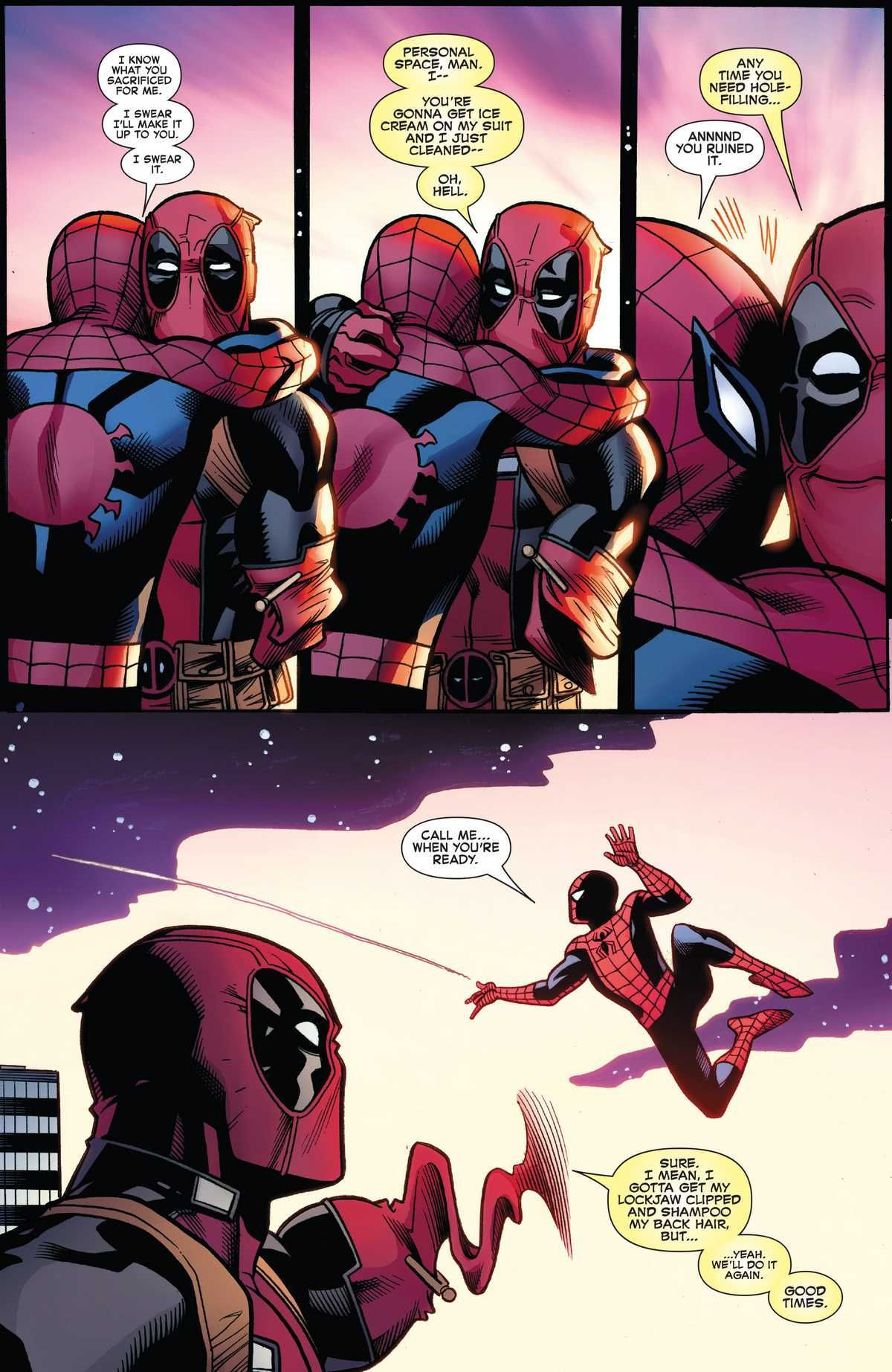 Wallpaper #nRkVH48BtGB6xQ78MHqJ25 Spider Man Deadpool 2016 Issue 18 Page 19 Online Spideypool Deadpool