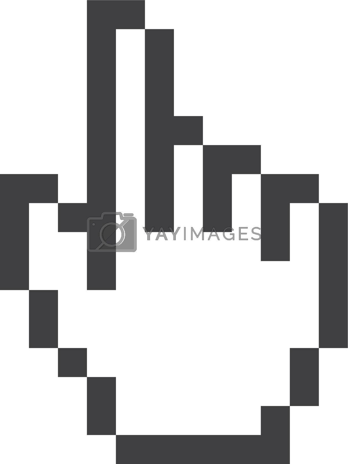 Wallpaper #AGcI75IBSpphPi3-VmDL277 Yay Images Pixel Hand Pointing Finger Cursor Black Outline Icon by