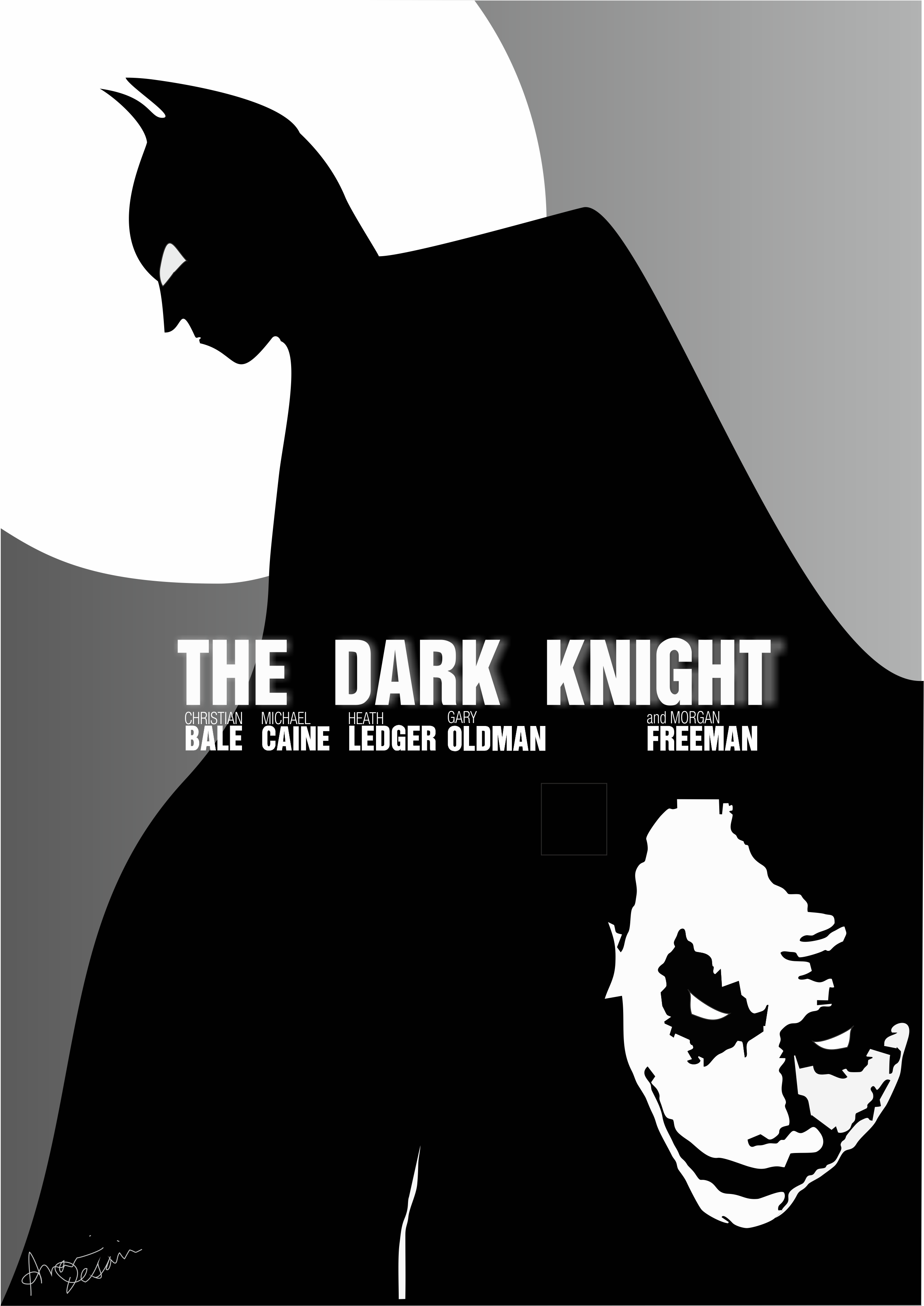 Wallpaper #O3eEJ5MB-pgBXx60XKaP194 The Dark Knight Minimalistic Poster Digitally Made Dark Knight