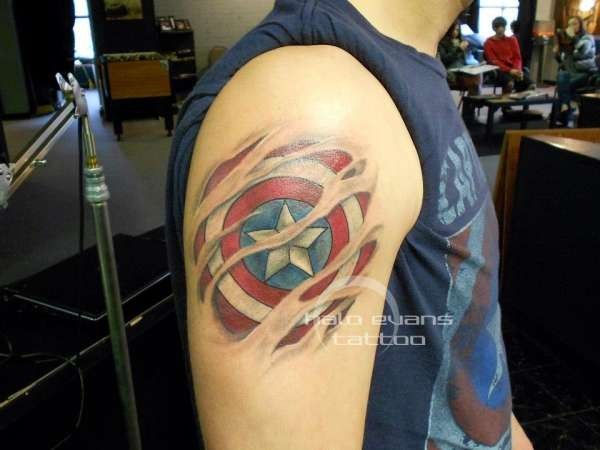 Wallpaper #P5zO4JIBZHQxiYarB7hG169 The 80 Best American Flag Tattoos for Men Improb Shield Tattoo