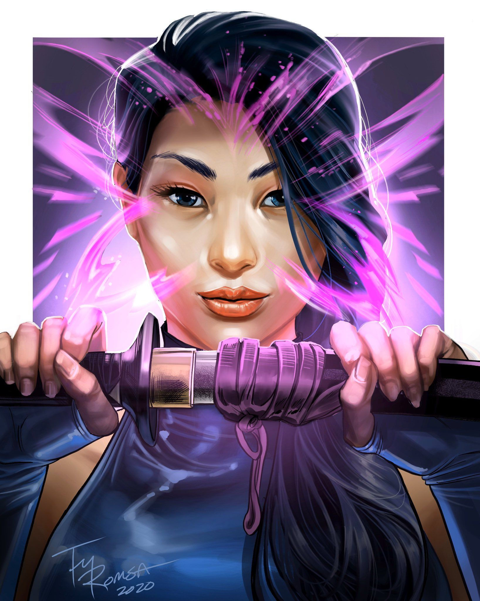 Wallpaper #SzHiNZMB5zzyi_yY6liz163 Ty Romsa on Twitter Psylocke My Latest in My Series of X Men